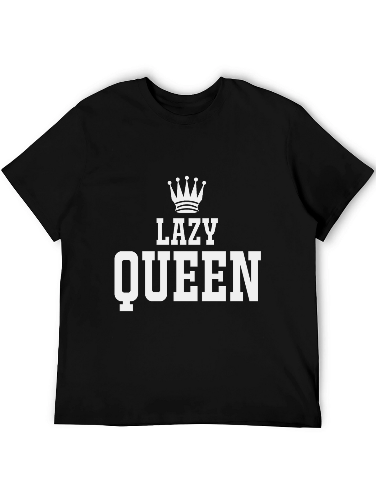 Lazy Queen T-Shirt - Black Graphic Tee