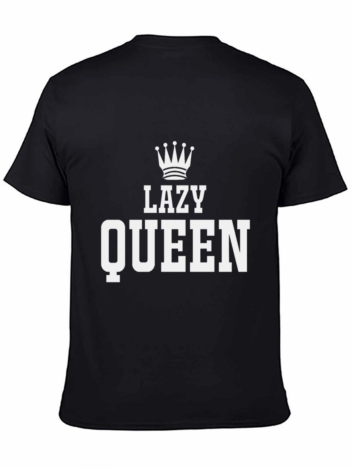 Lazy Queen T-Shirt - Black Graphic Tee