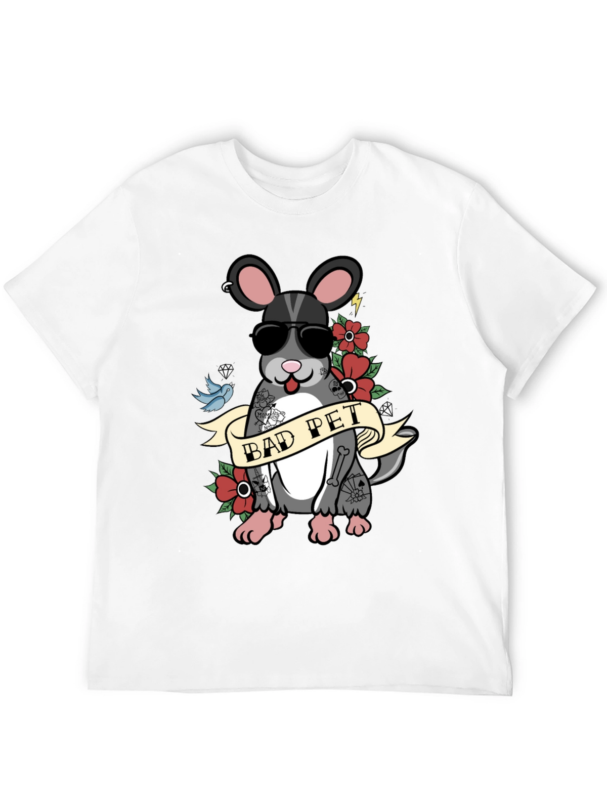 Bad Pet Chinchilla Graphic T-Shirt