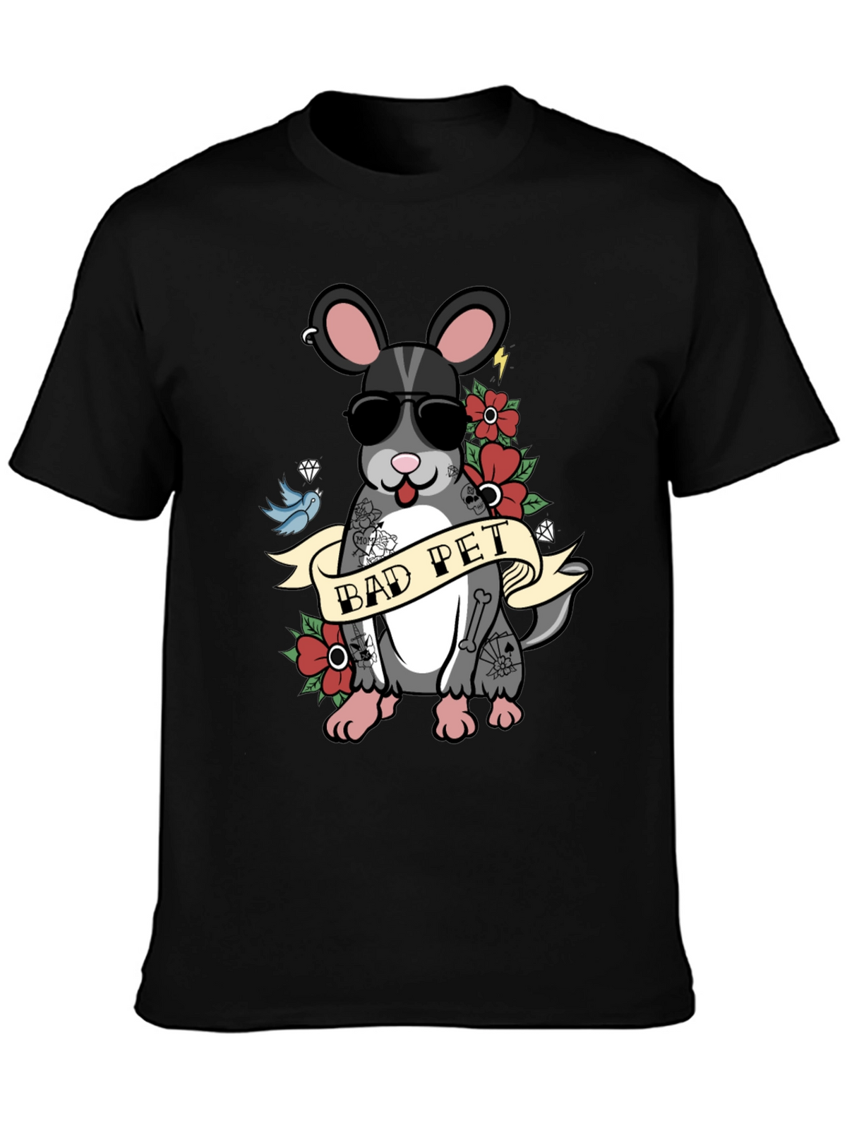 Bad Pet Chinchilla Graphic T-Shirt