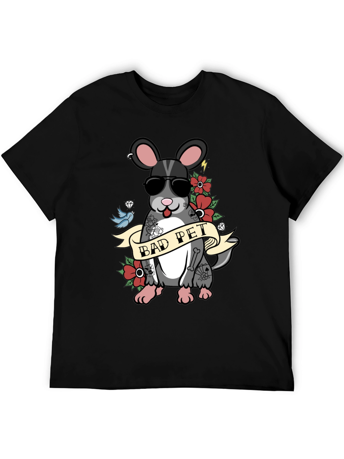 Bad Pet Chinchilla Graphic T-Shirt