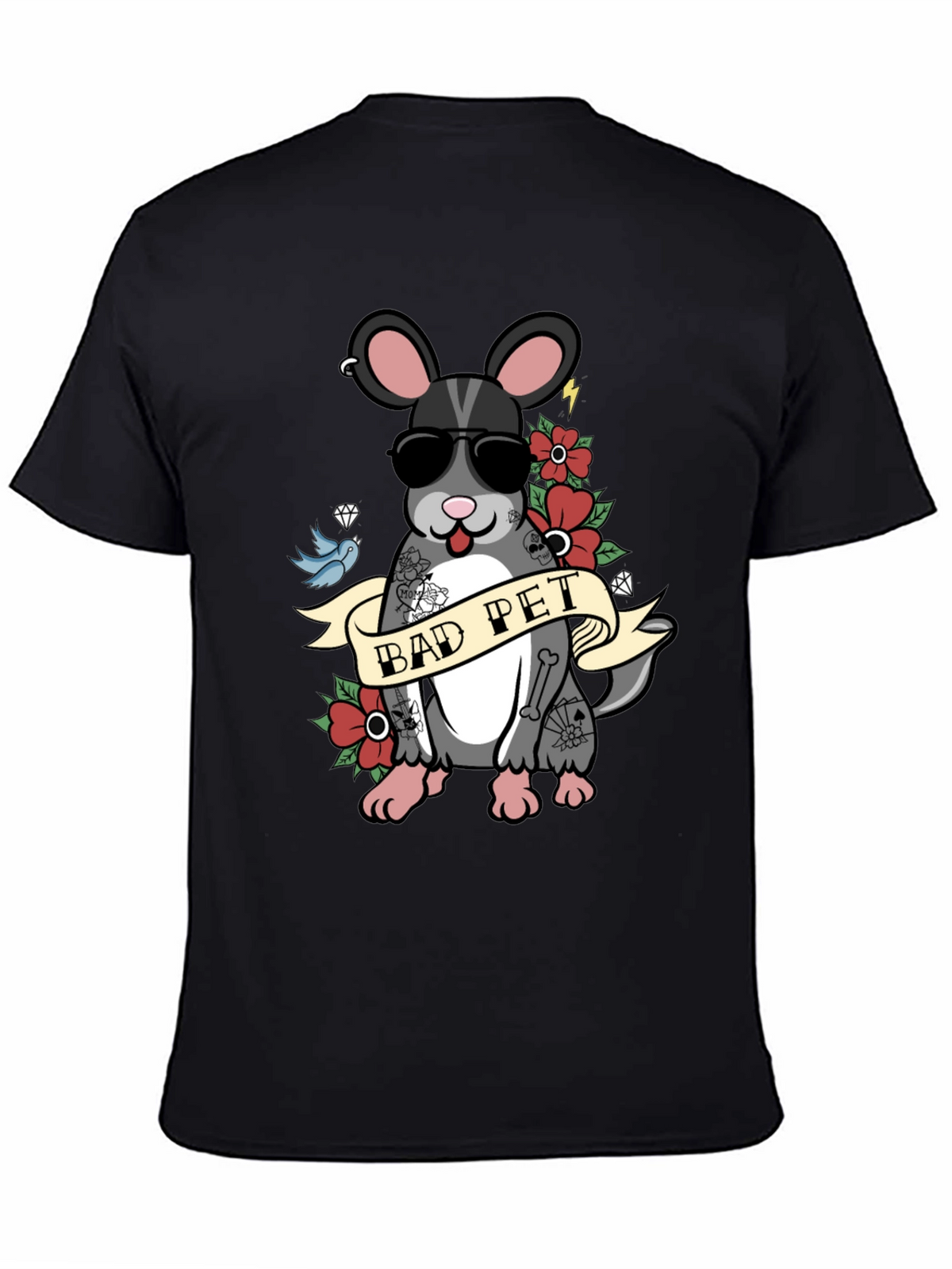 Bad Pet Chinchilla Graphic T-Shirt