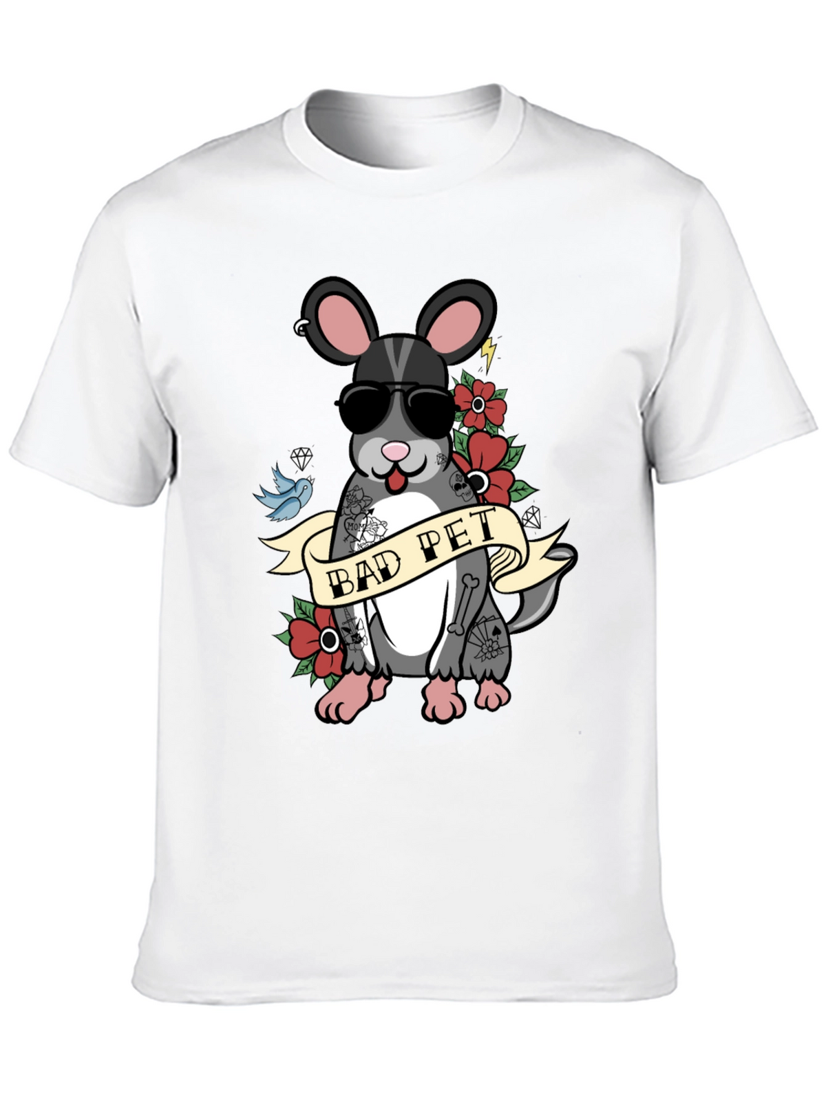 Bad Pet Chinchilla Graphic T-Shirt