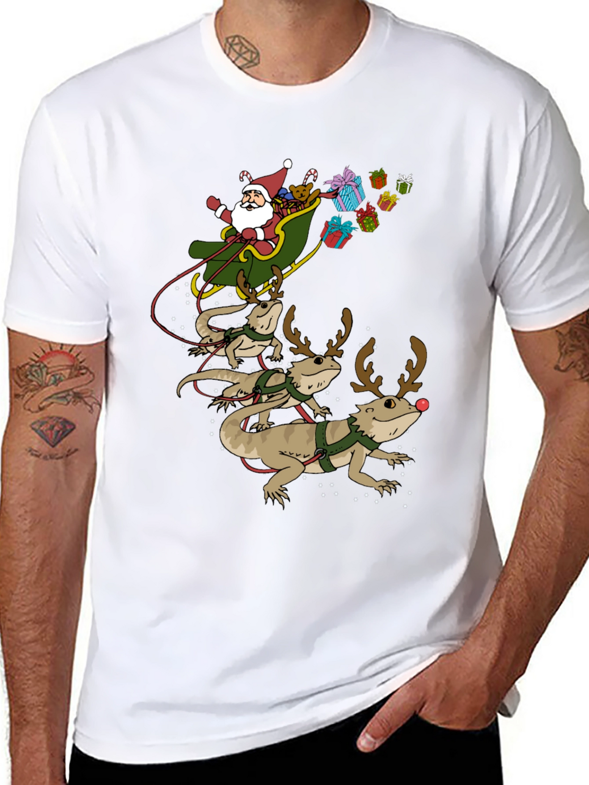 Bearded Dragon Christmas T-Shirt