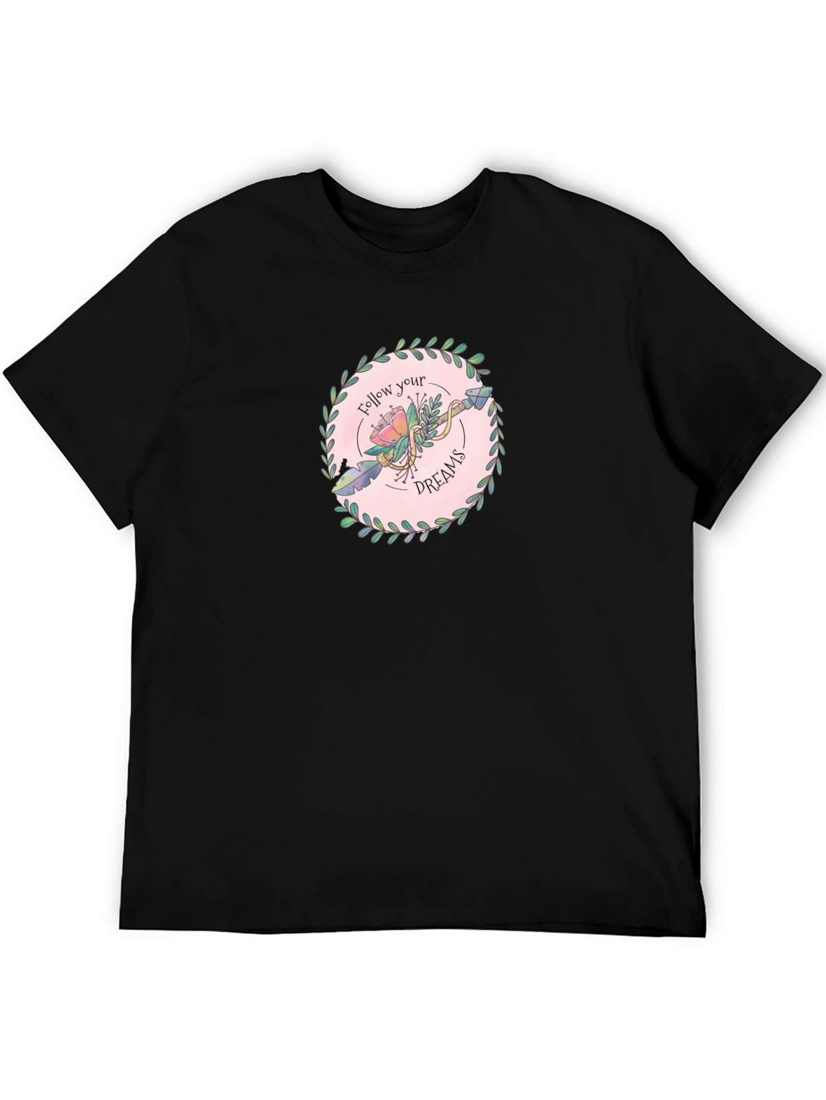 Follow Your Dreams Graphic Tee - Unisex Black T-Shirt