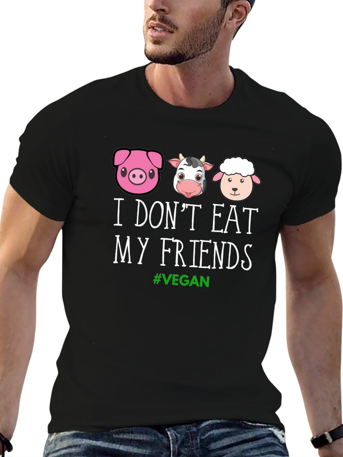 Vegan Friends T-Shirt - Animal Lover Tee