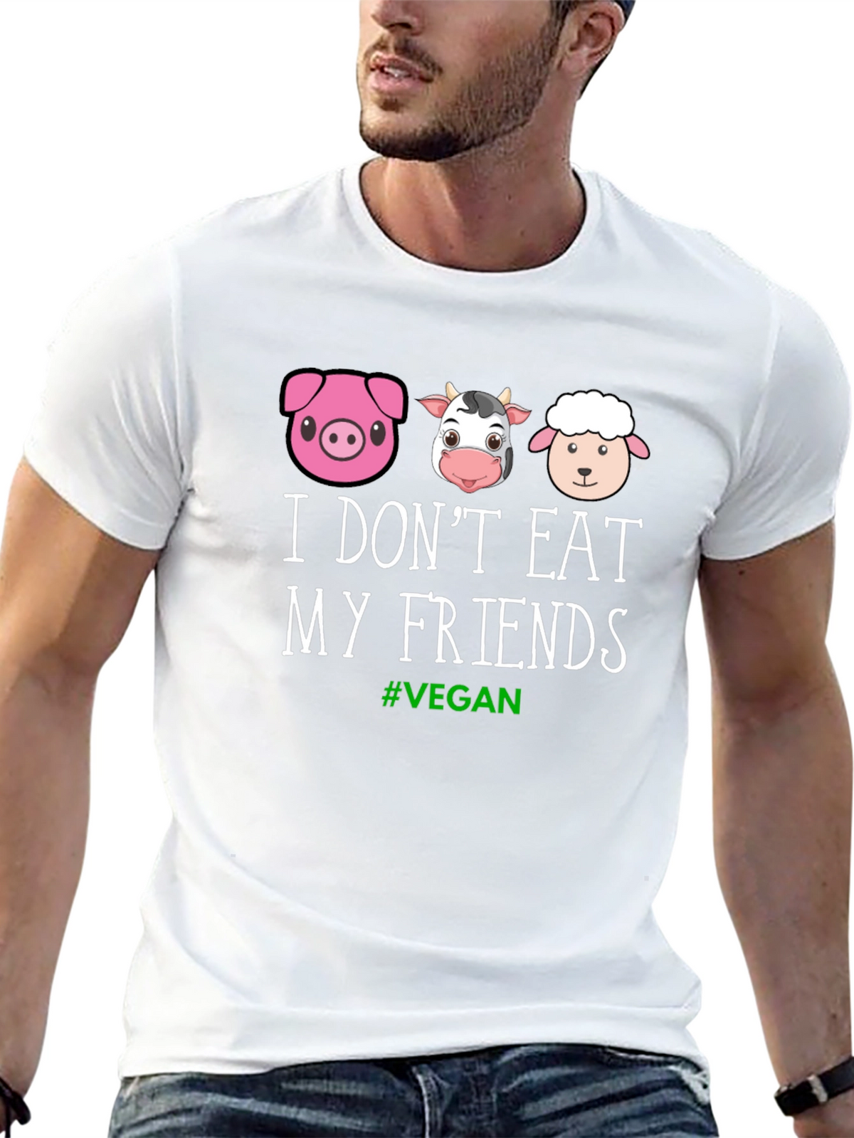 Vegan Friends T-Shirt - Animal Lover Tee