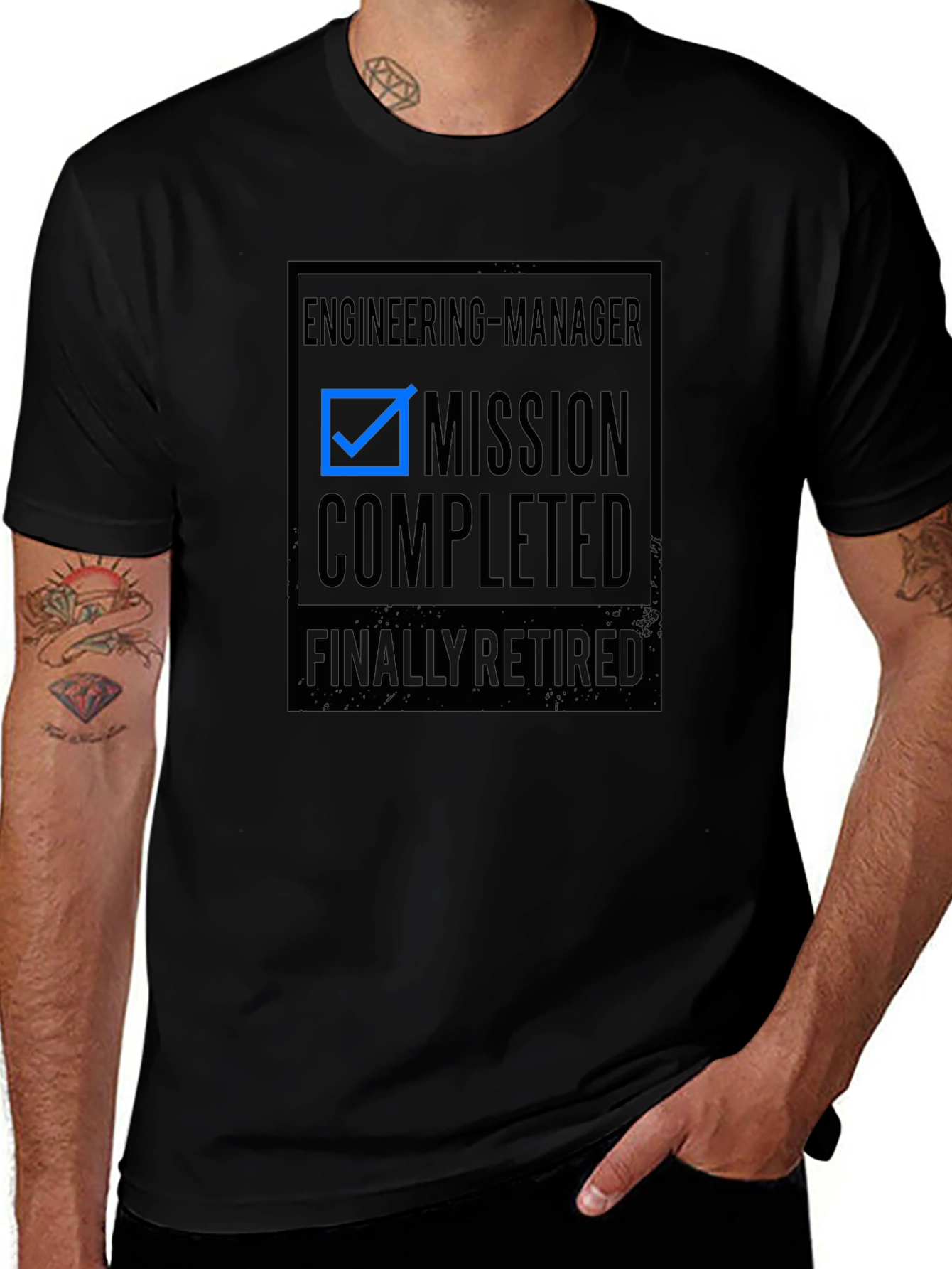 Engineering Manager Mission Completed Retired T-Shirt