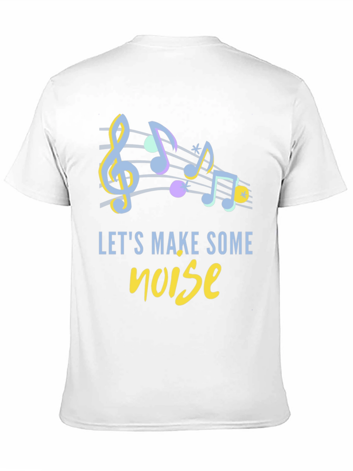 Musical Notes Graphic Tee - Lets Make Some Noise!