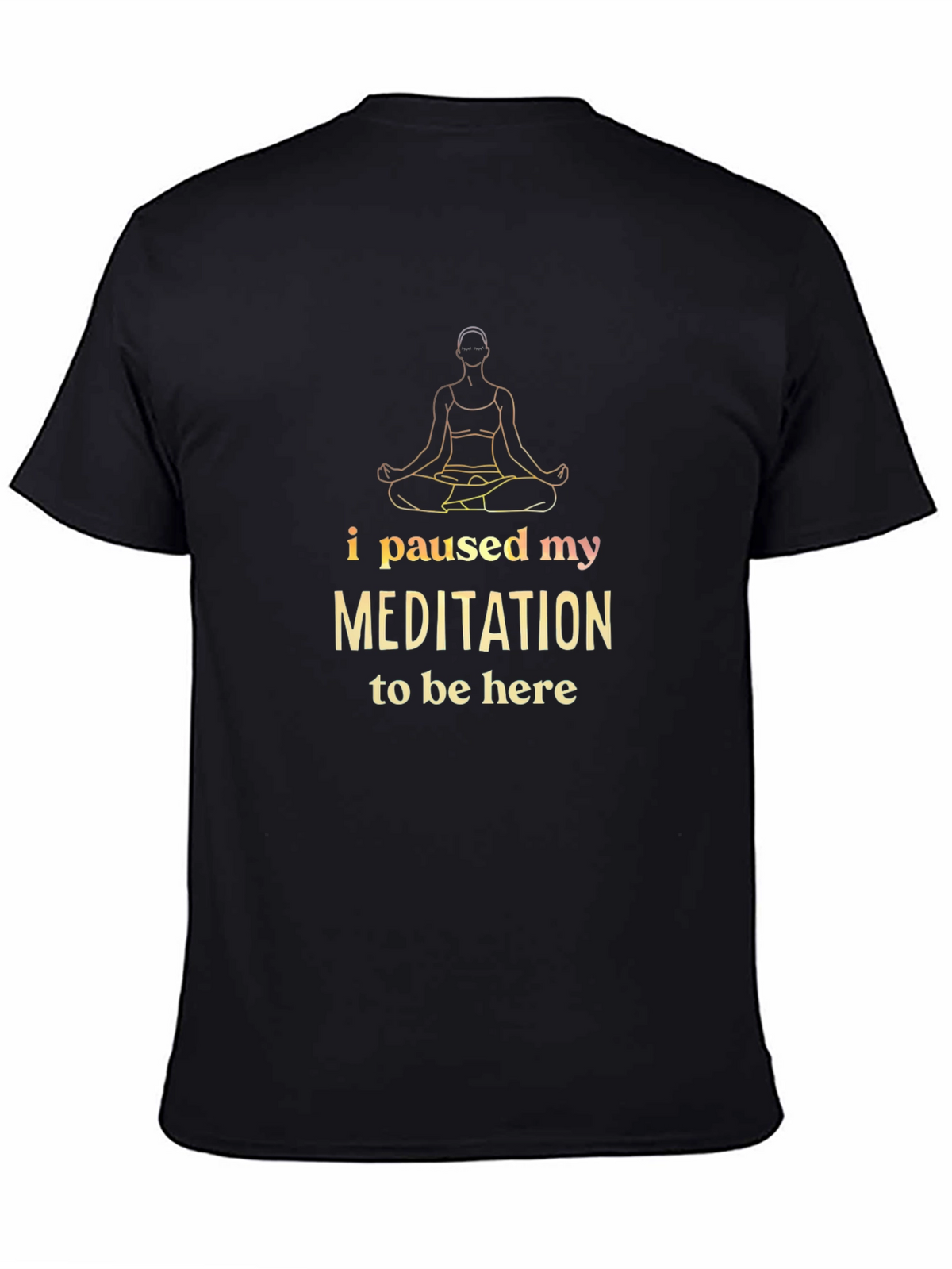 Meditation Break Black T-Shirt