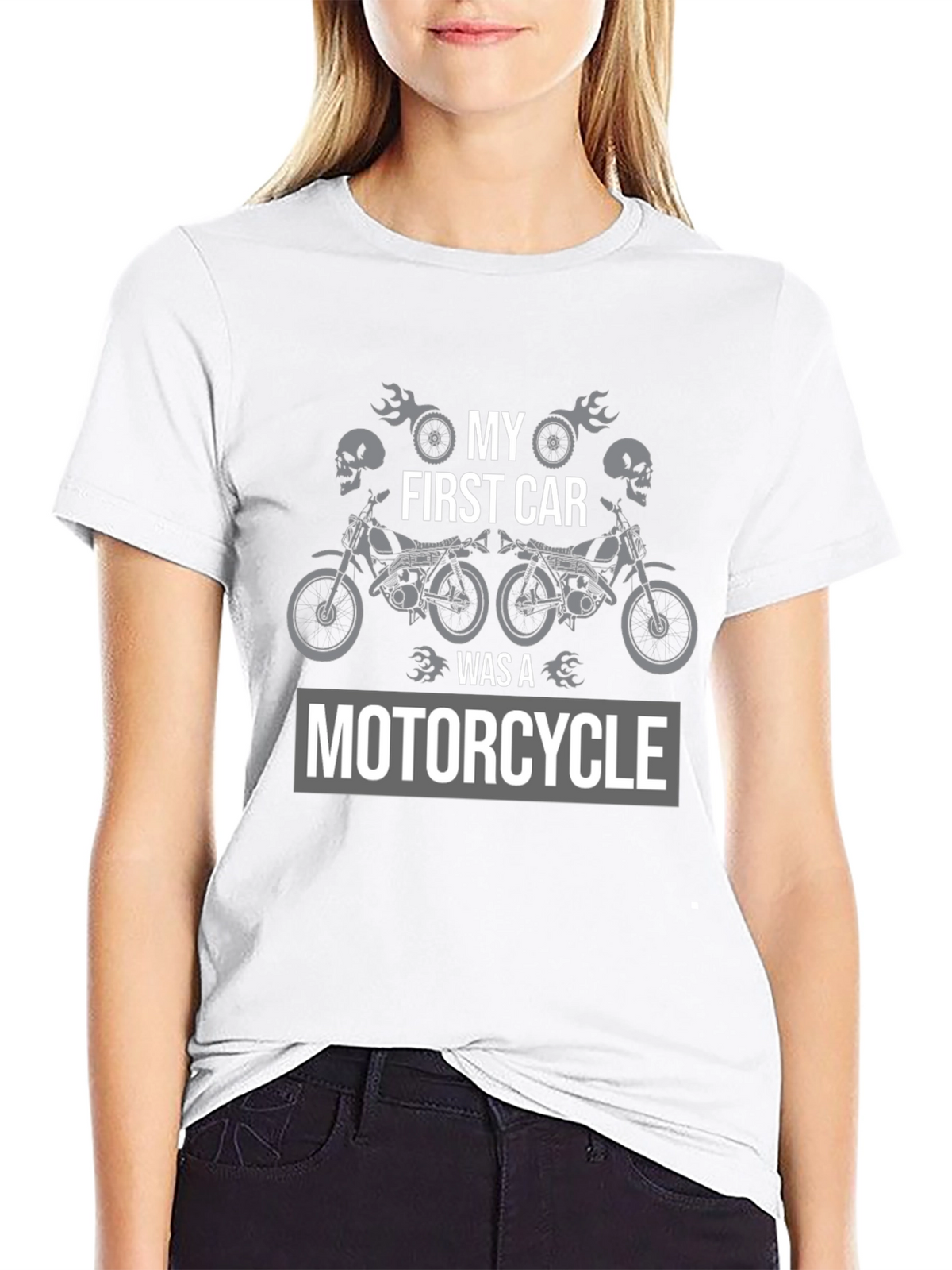 My First Car Motorcycle Graphic Tee