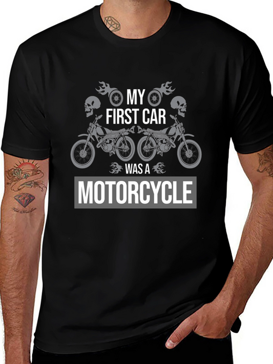 My First Car Motorcycle Graphic Tee