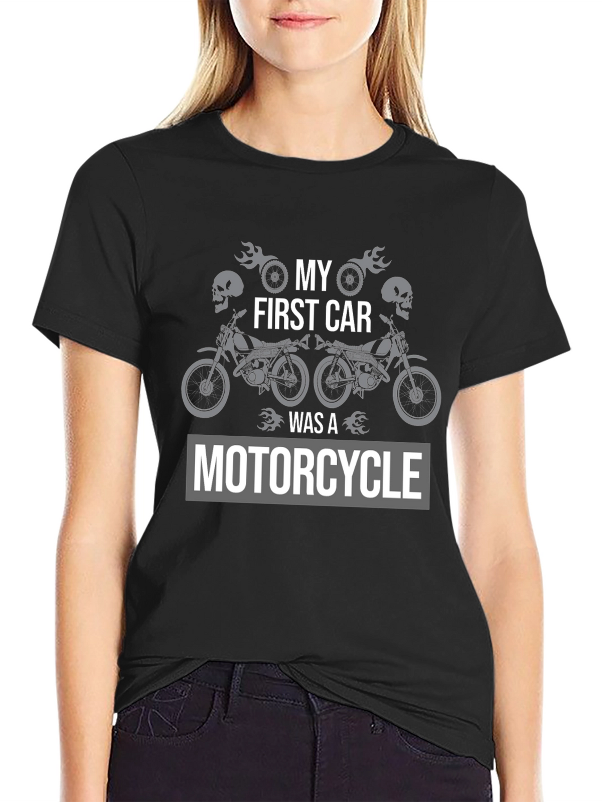 My First Car Motorcycle Graphic Tee
