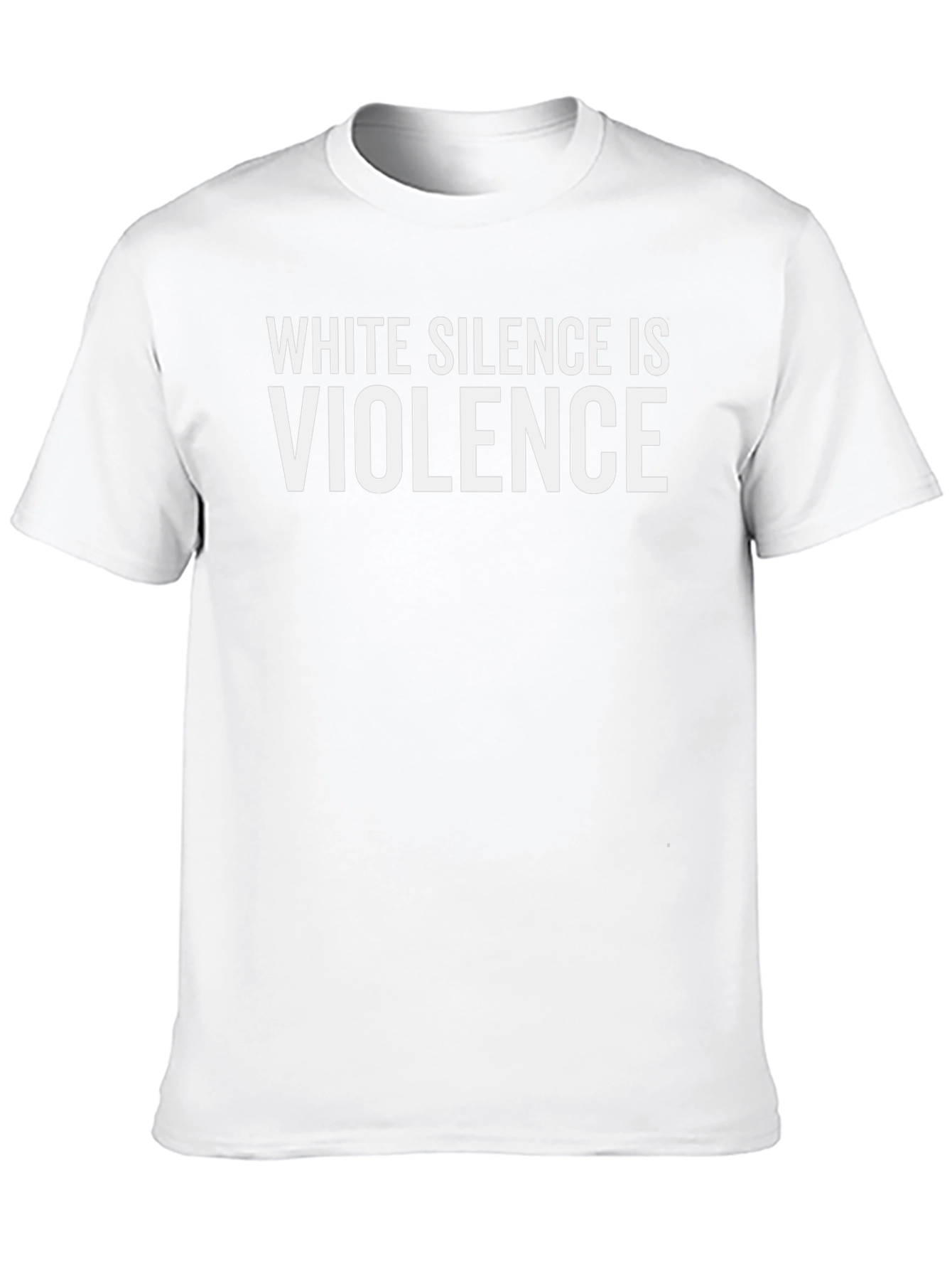 White Silence is Violence Black T-Shirt