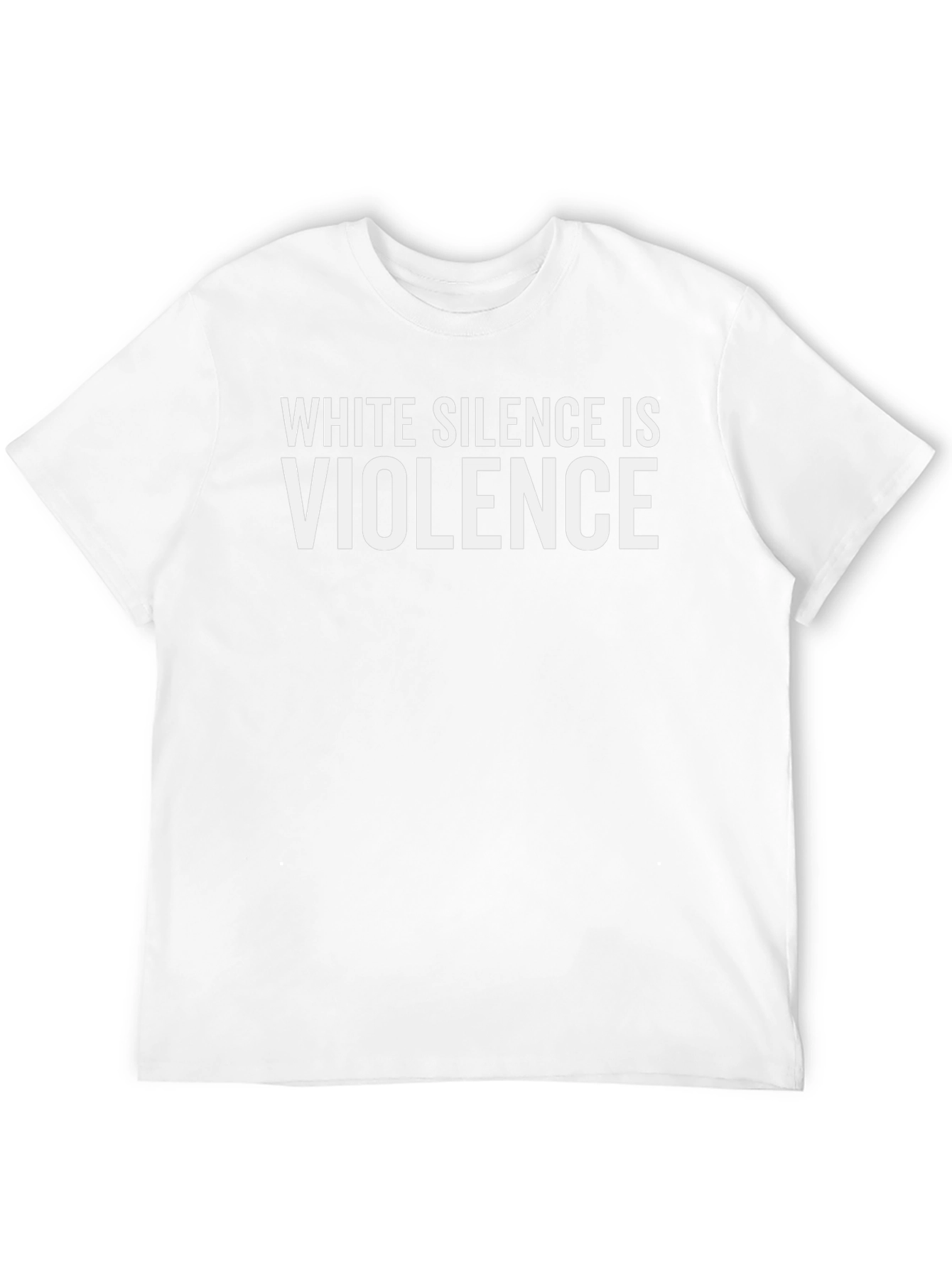 White Silence is Violence Black T-Shirt