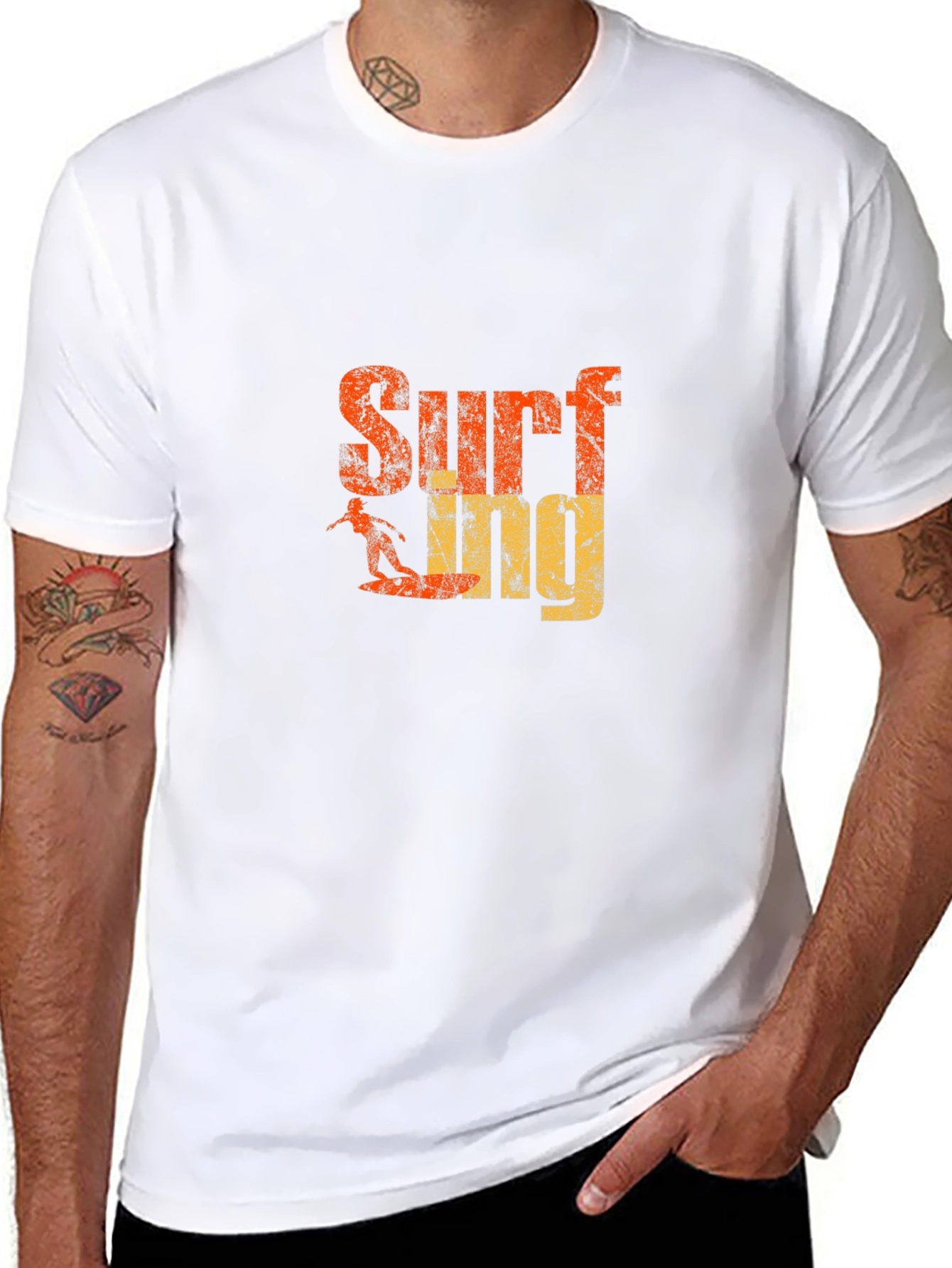 Surfs Up Graphic Tee - Black T-Shirt