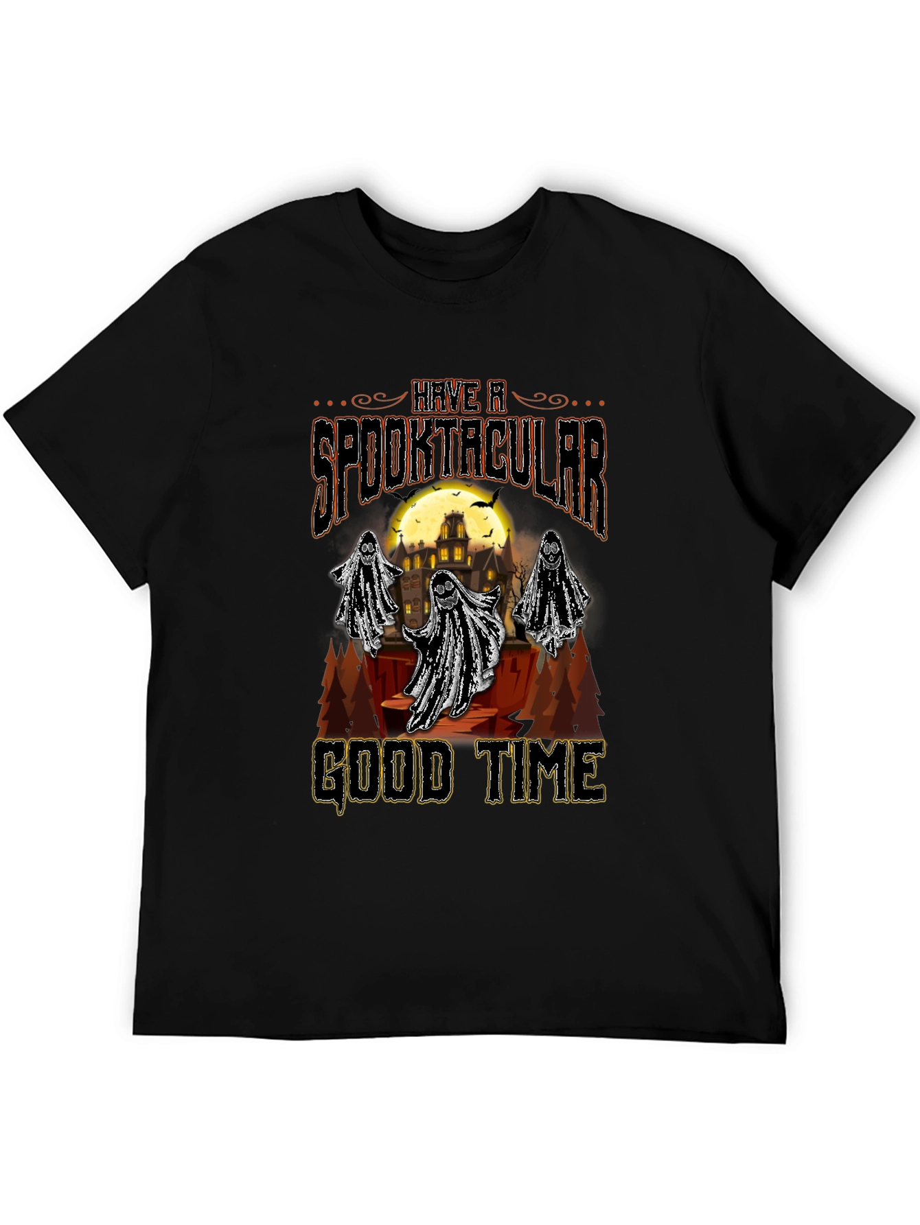 Spooktacular Good Time Halloween Graphic T-Shirt