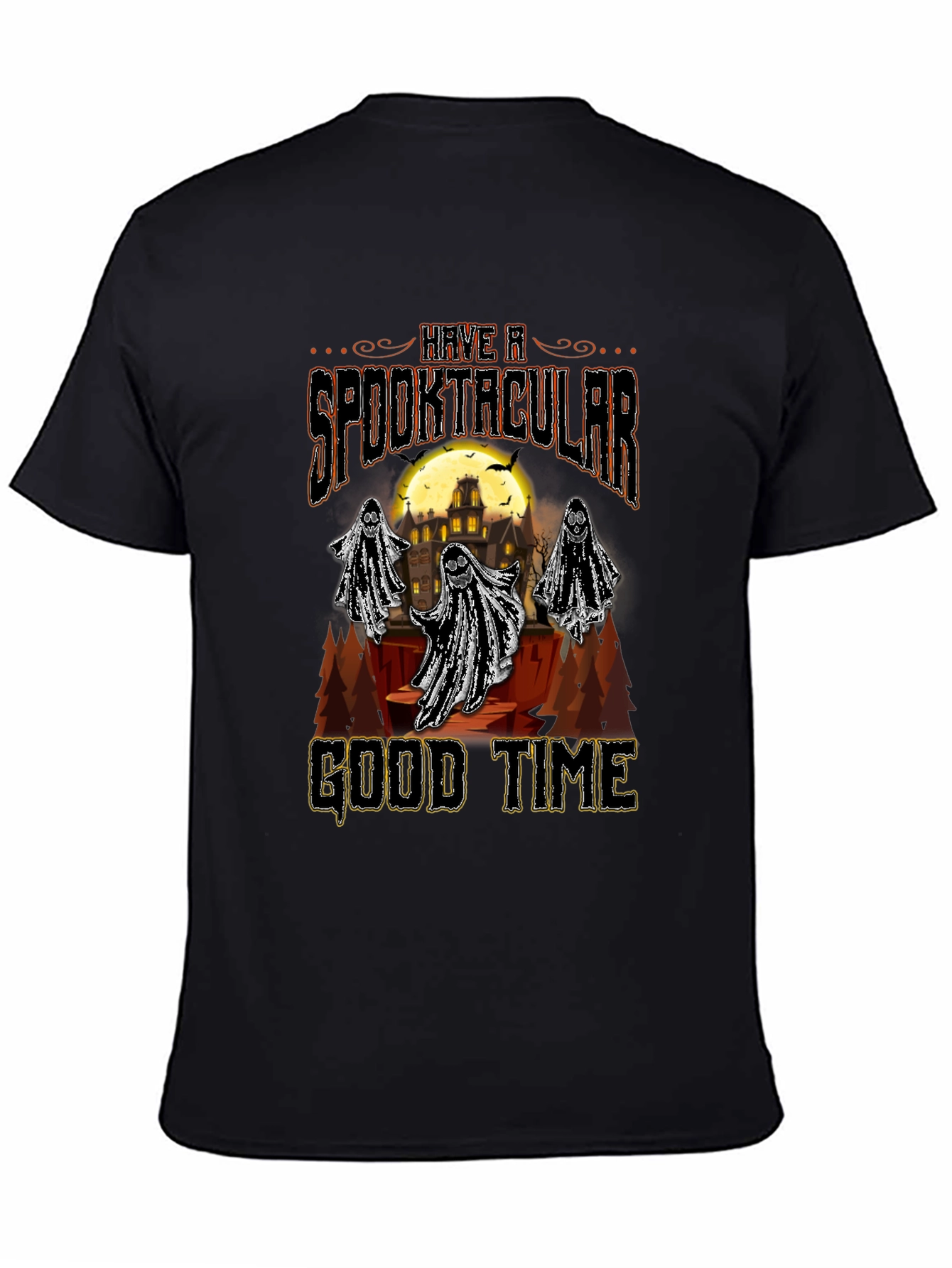 Spooktacular Good Time Halloween Graphic T-Shirt