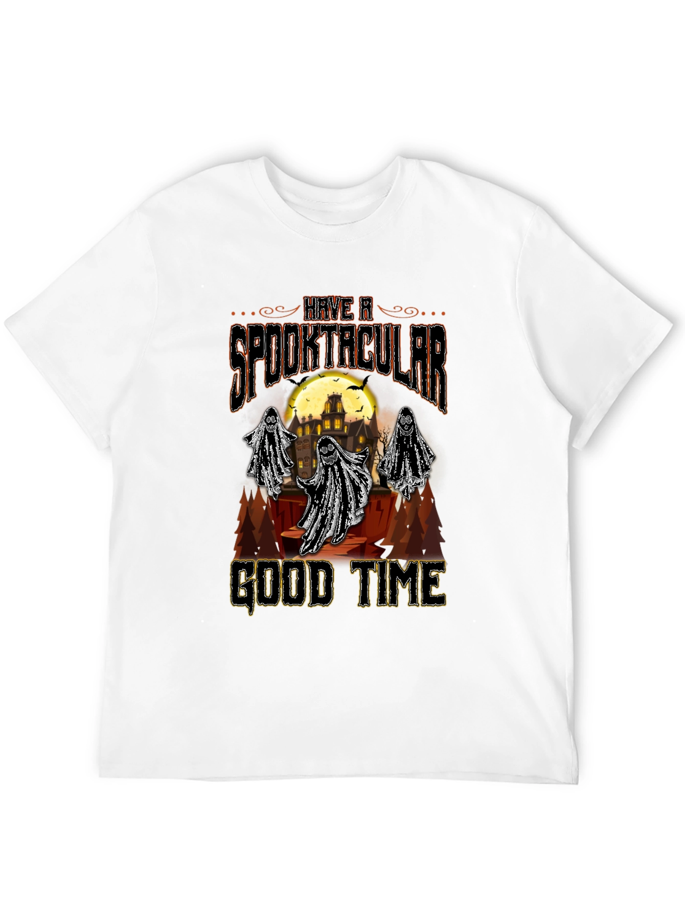 Spooktacular Good Time Halloween Graphic T-Shirt
