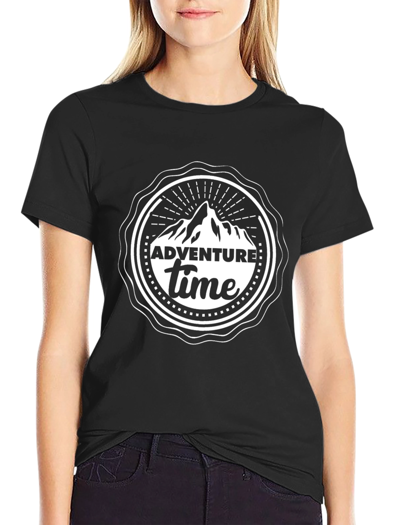 Adventure Time Graphic Tee - Black