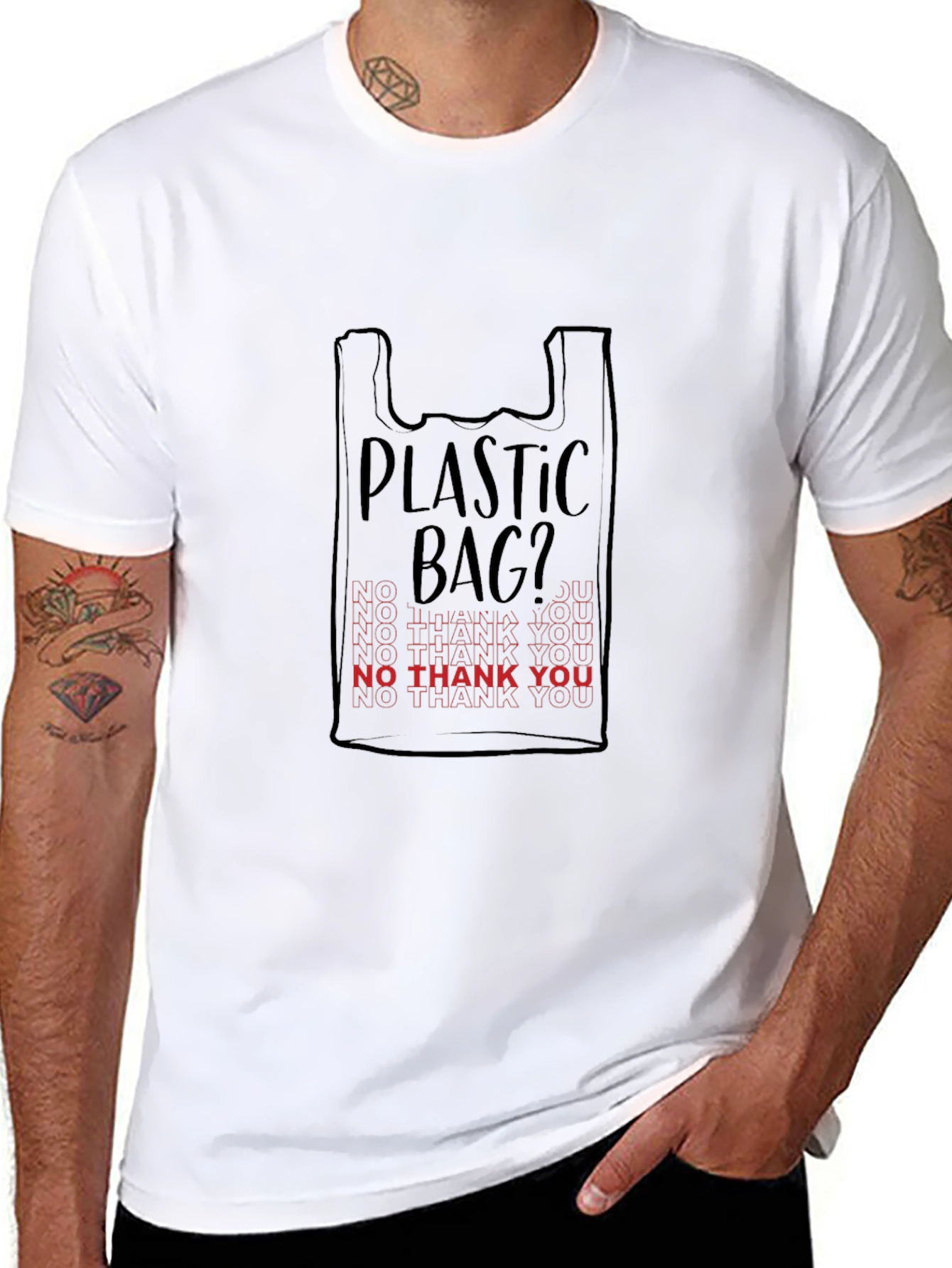 Plastic Bag? Graphic Tee - No Thank You