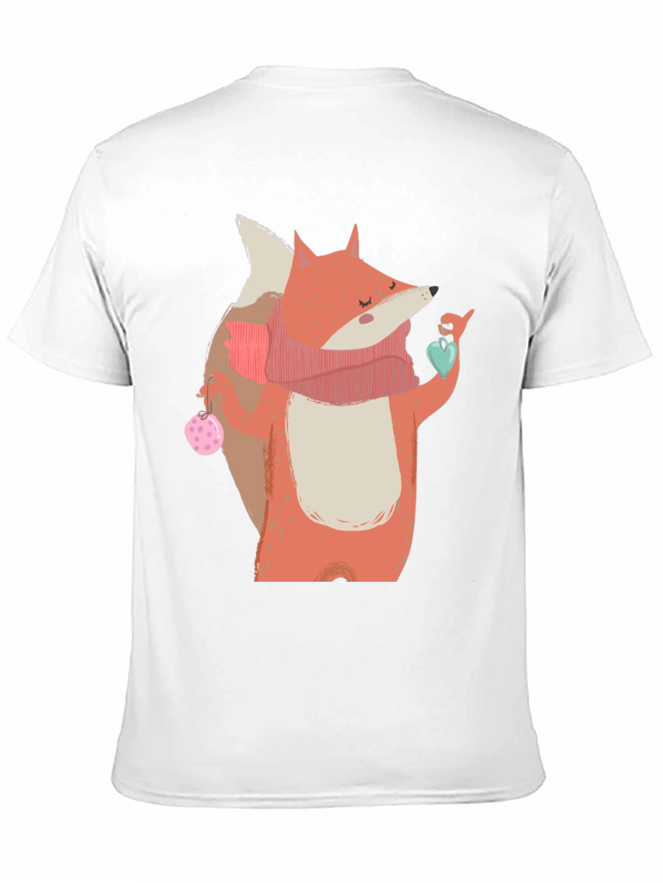 Fox with Heart T-Shirt - Cozy Comfort