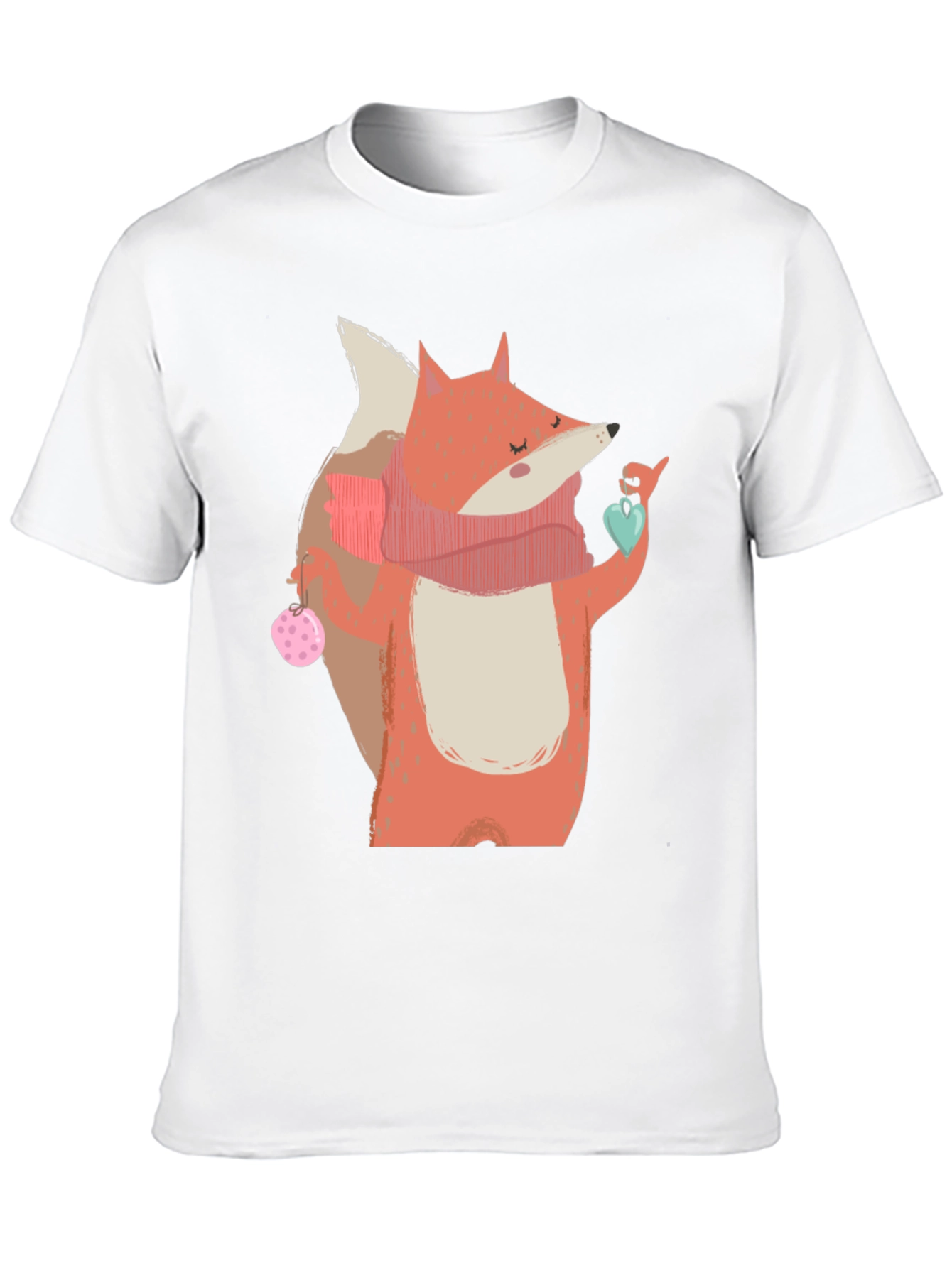 Fox with Heart T-Shirt - Cozy Comfort