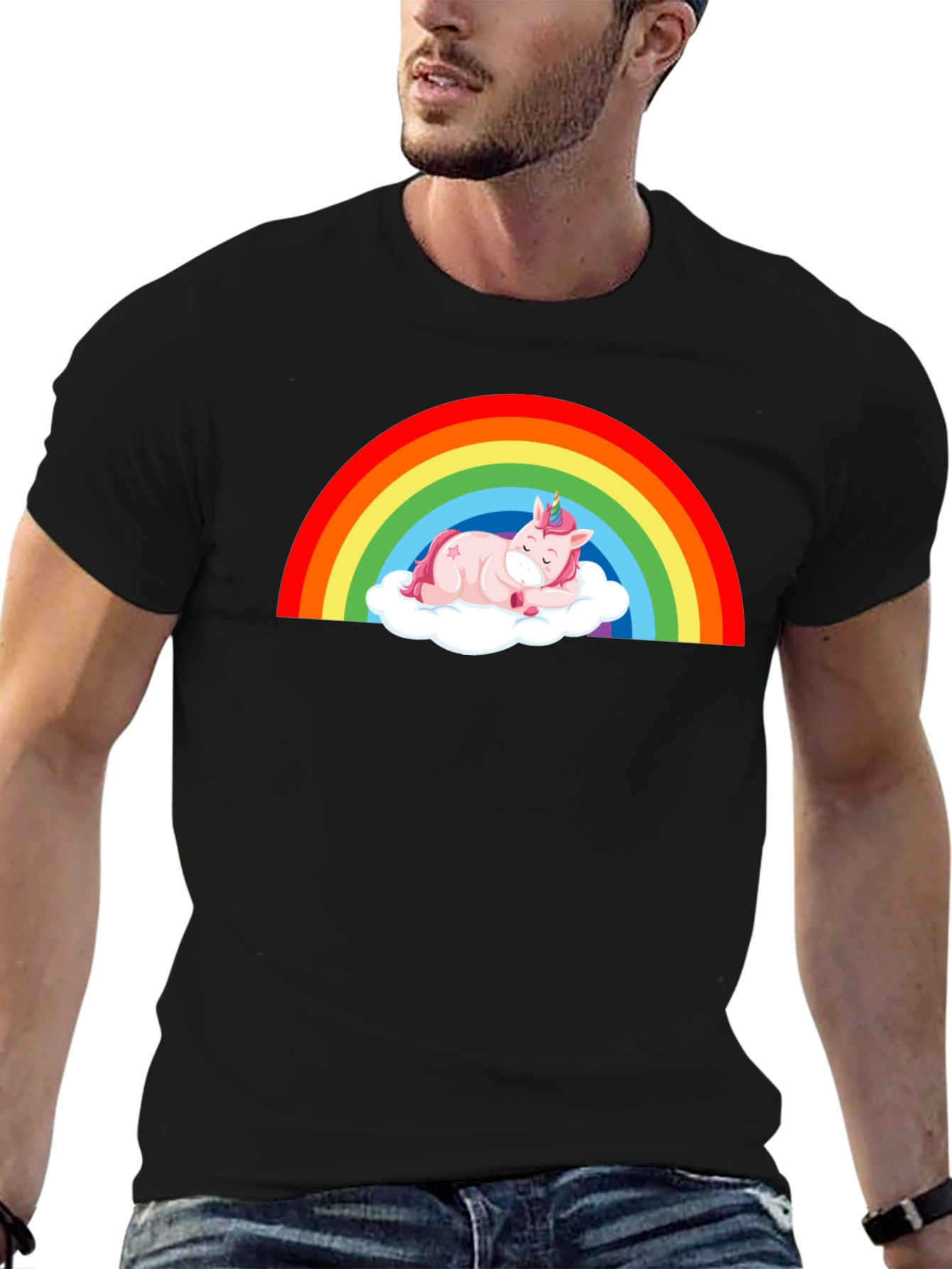 Rainbow Unicorn Nap T-Shirt