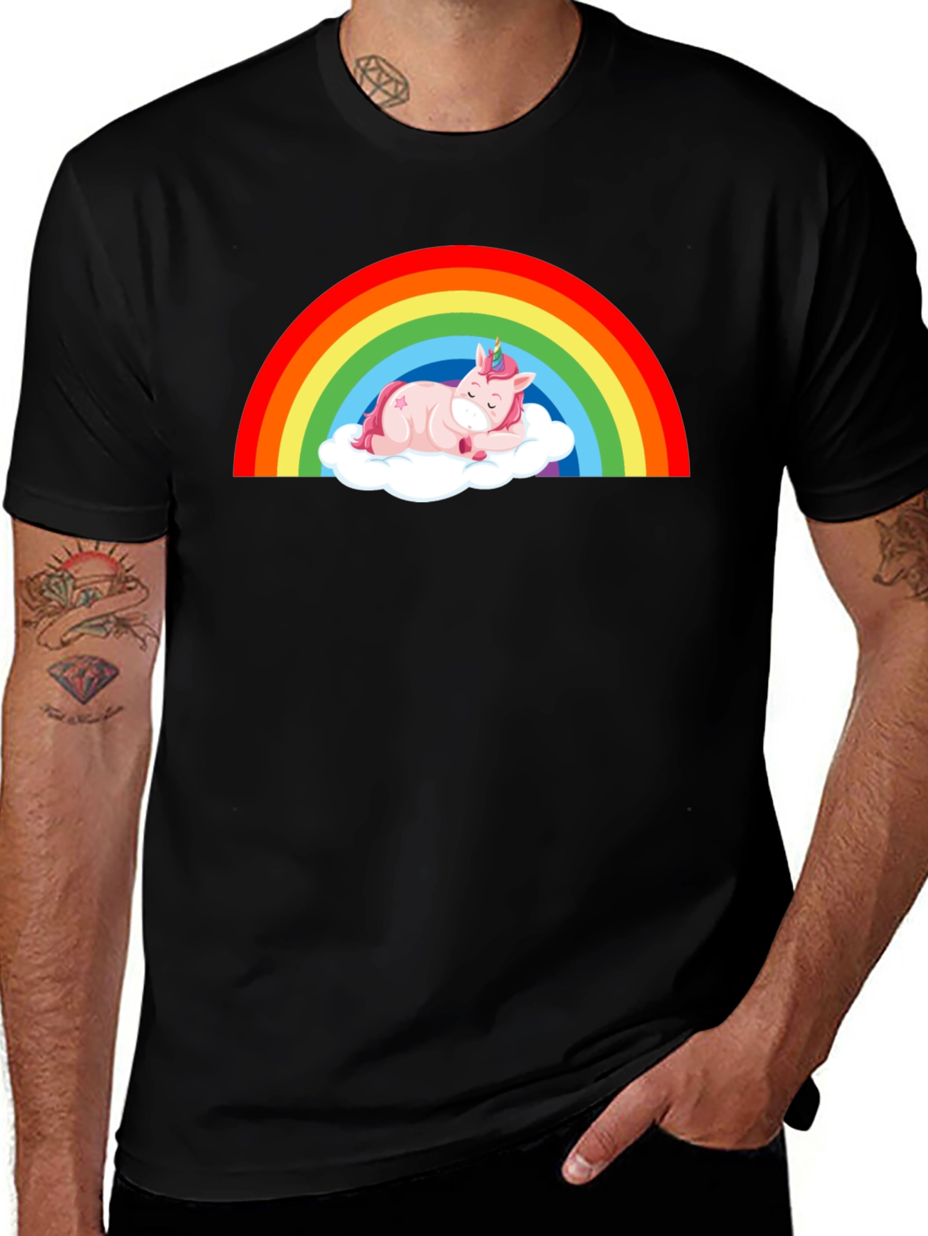 Rainbow Unicorn Nap T-Shirt