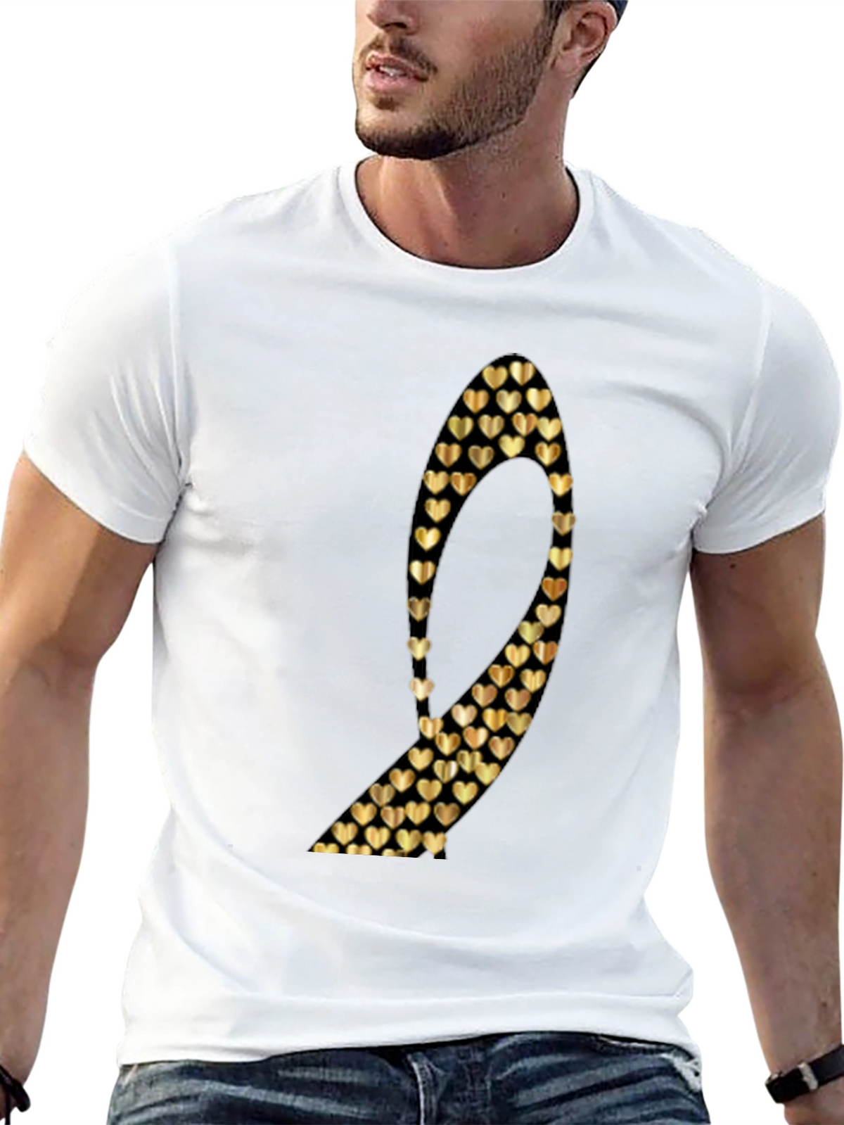 Gold Heart Number 9 T-Shirt