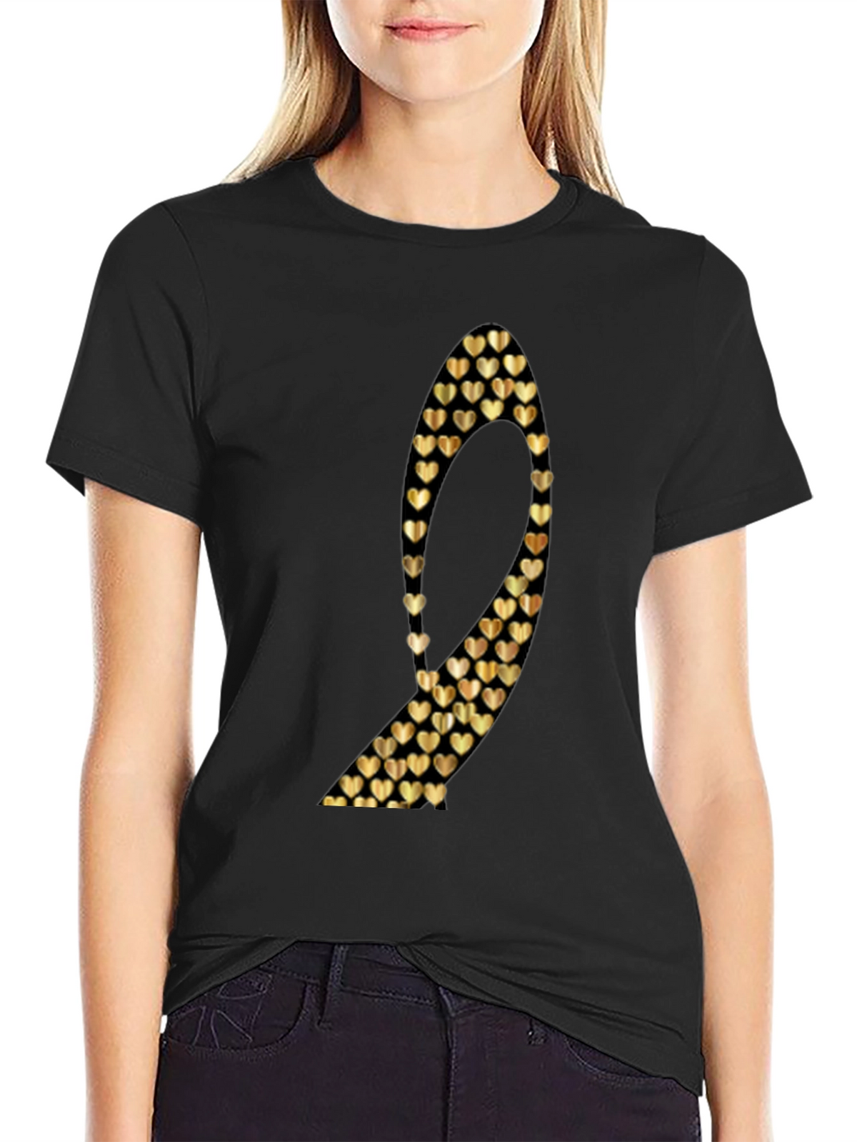 Gold Heart Number 9 T-Shirt