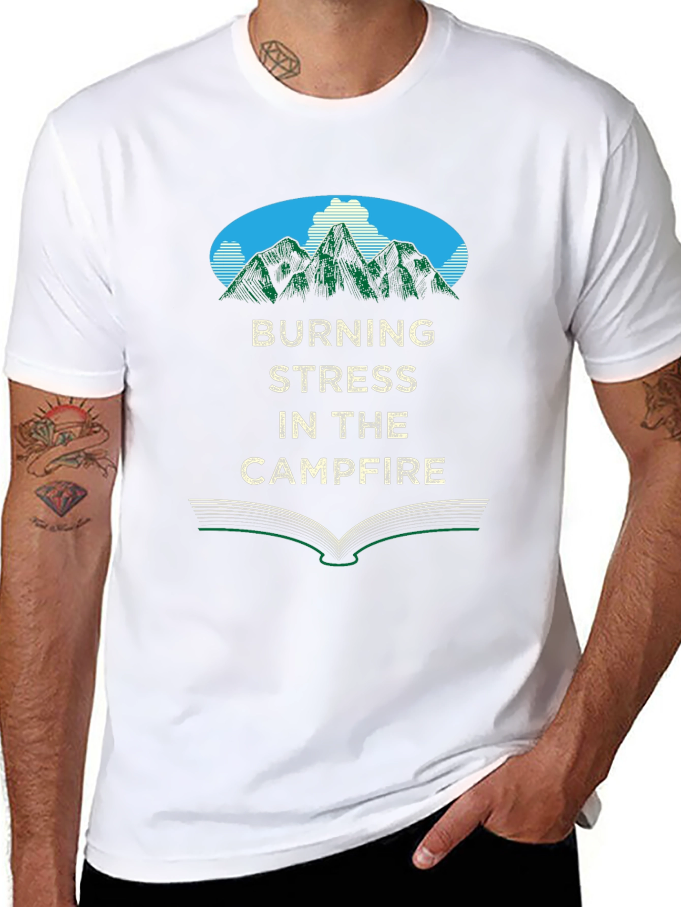 Burning Stress Campfire T-Shirt
