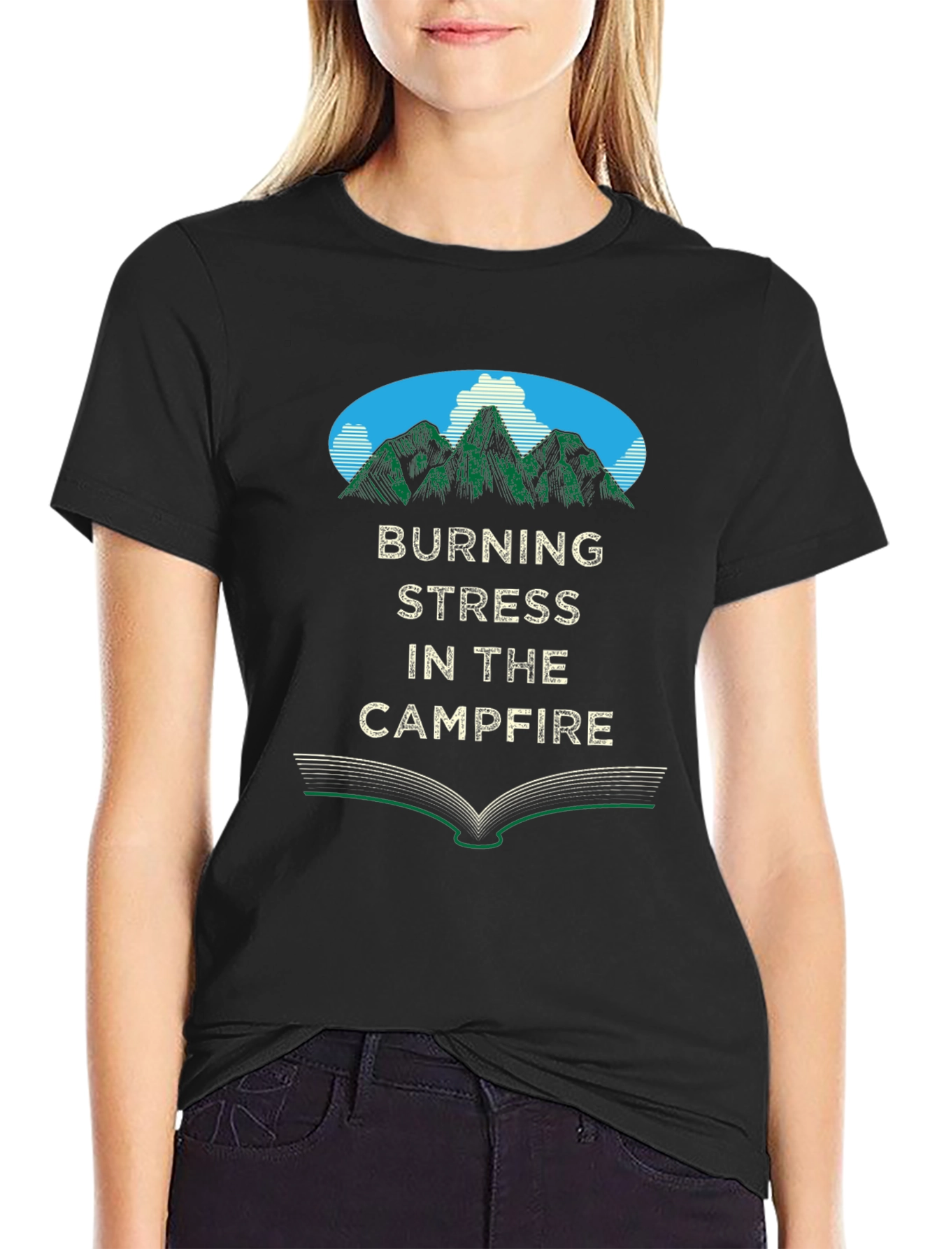 Burning Stress Campfire T-Shirt
