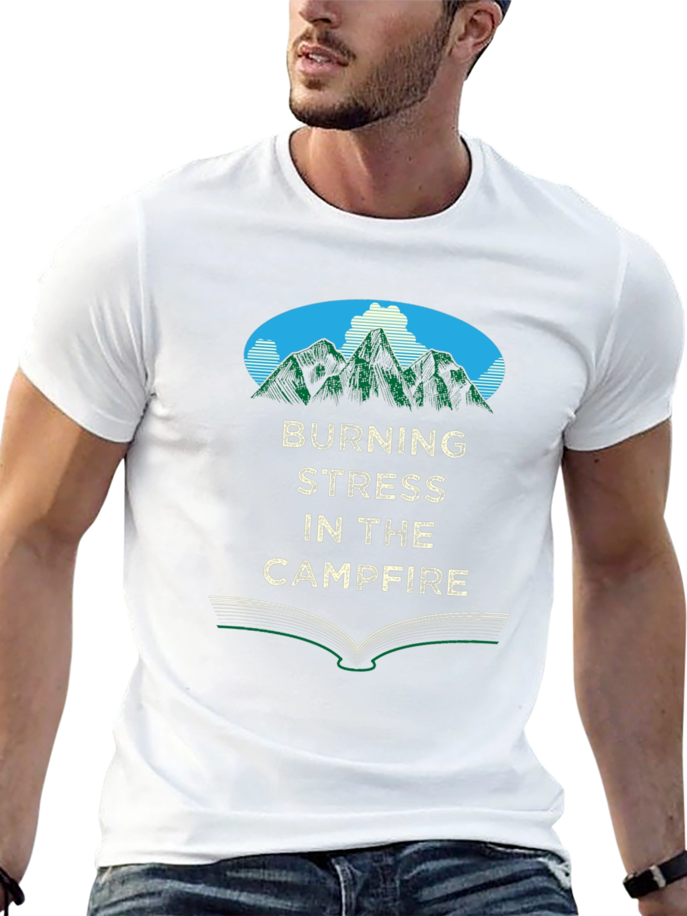 Burning Stress Campfire T-Shirt