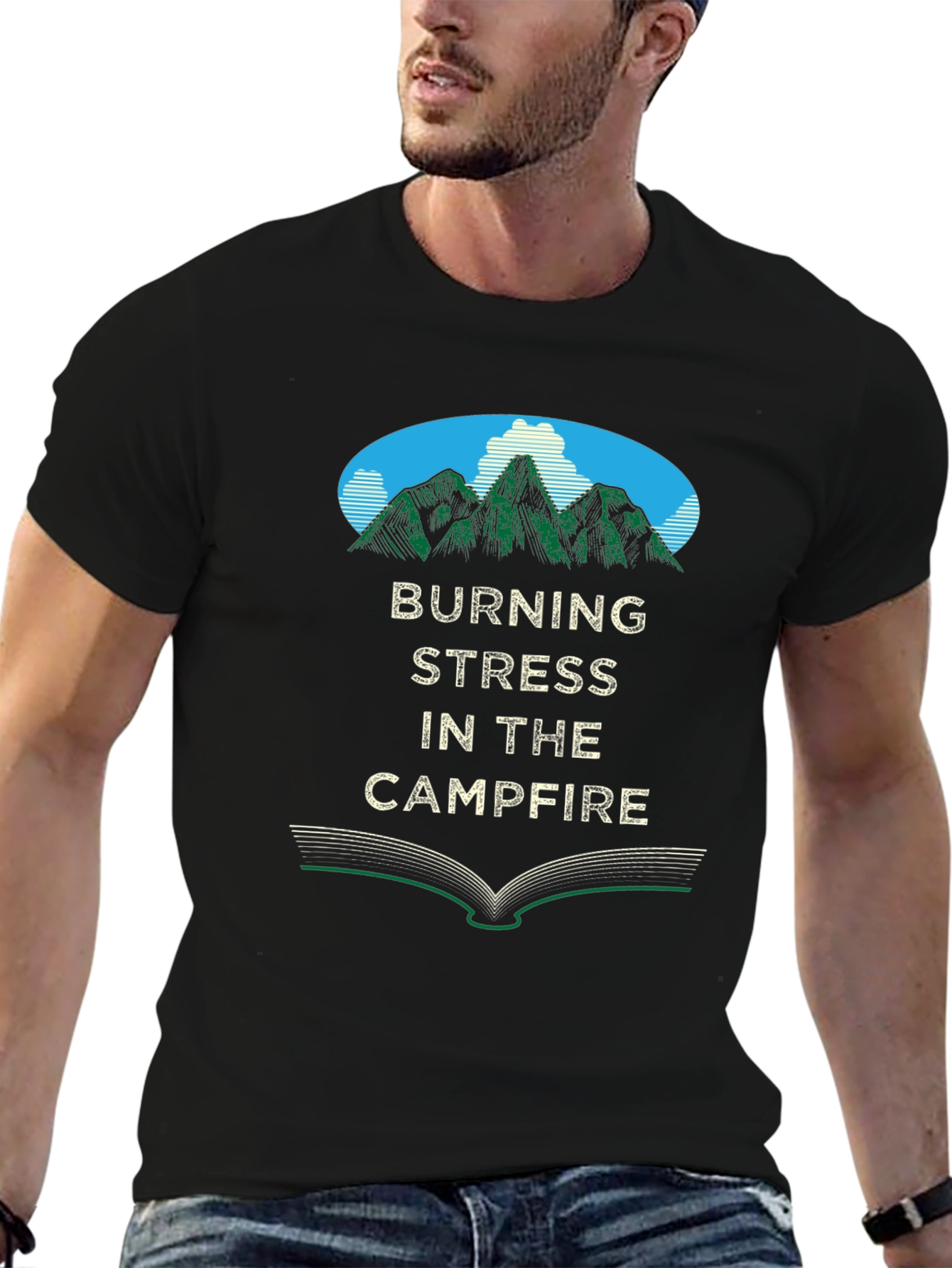 Burning Stress Campfire T-Shirt