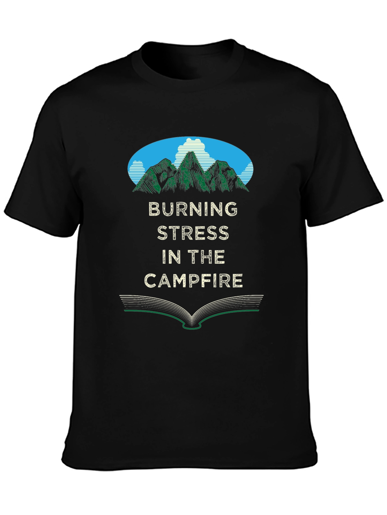 Burning Stress Campfire T-Shirt