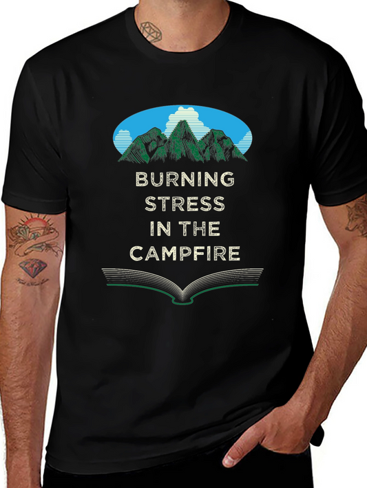 Burning Stress Campfire T-Shirt