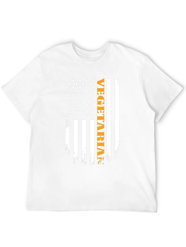 Vegetarian American Flag Graphic Tee