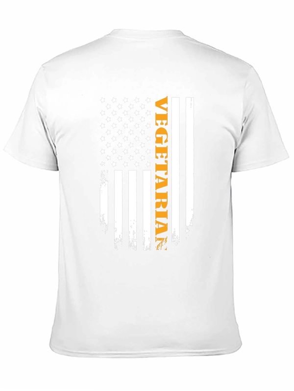 Vegetarian American Flag Graphic Tee