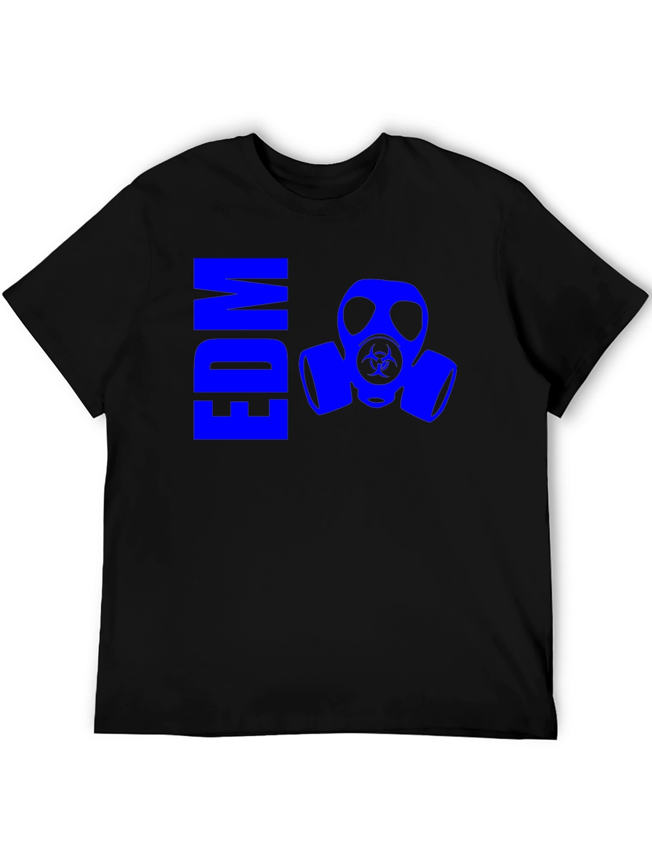 EDM Gas Mask Graphic Tee - Cool Black T-Shirt