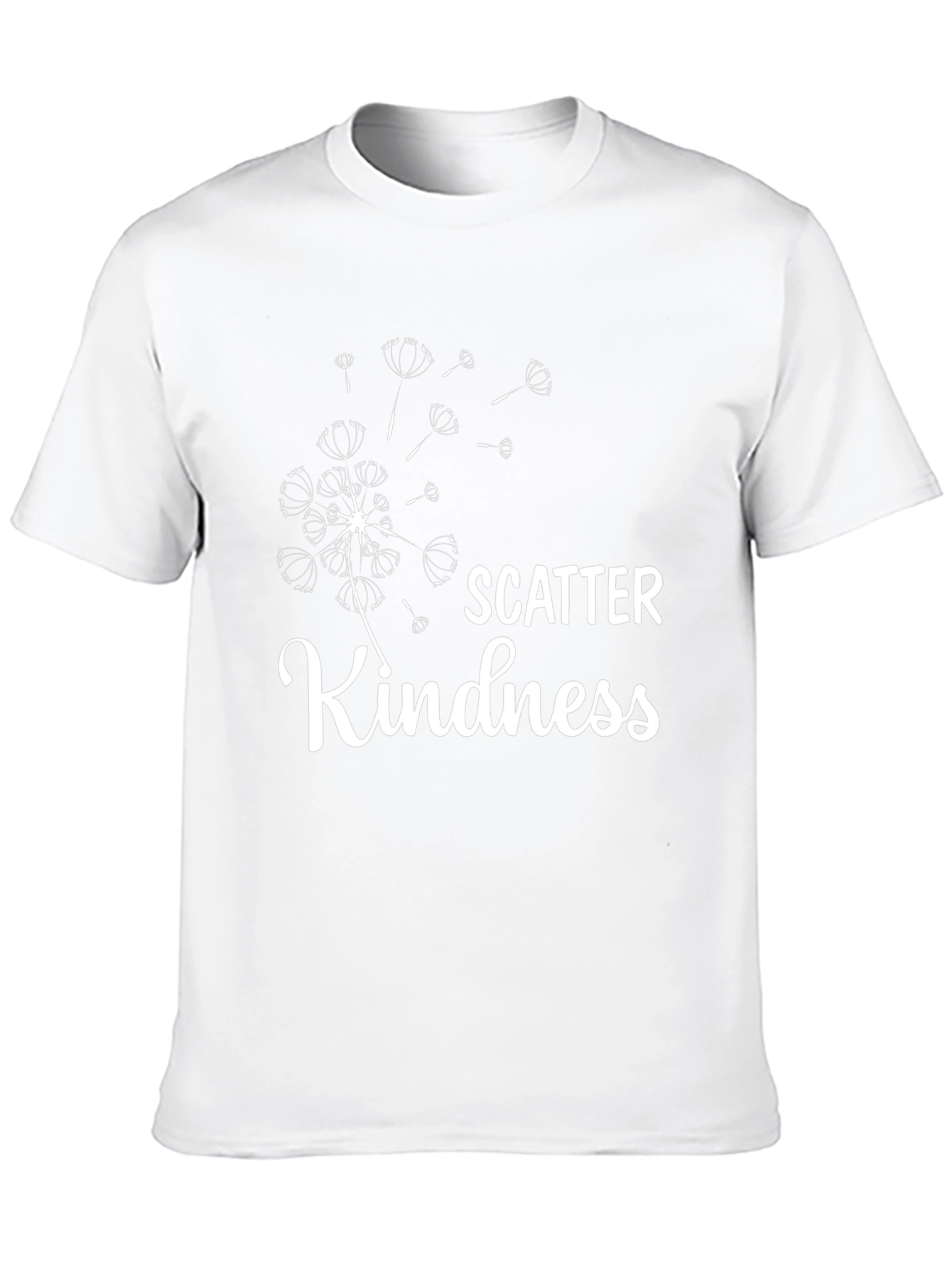 Scatter Kindness Graphic Tee - Black Casual T-Shirt