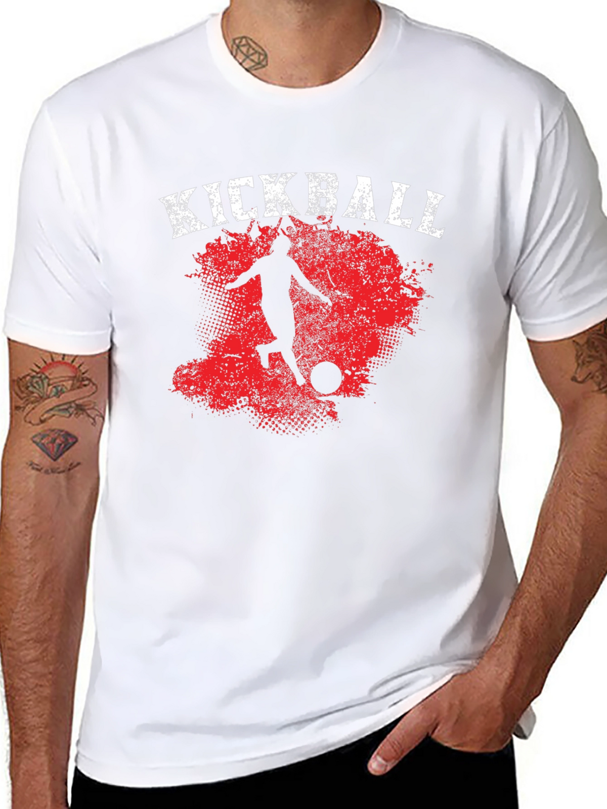 Kickball Graphic T-Shirt - Black