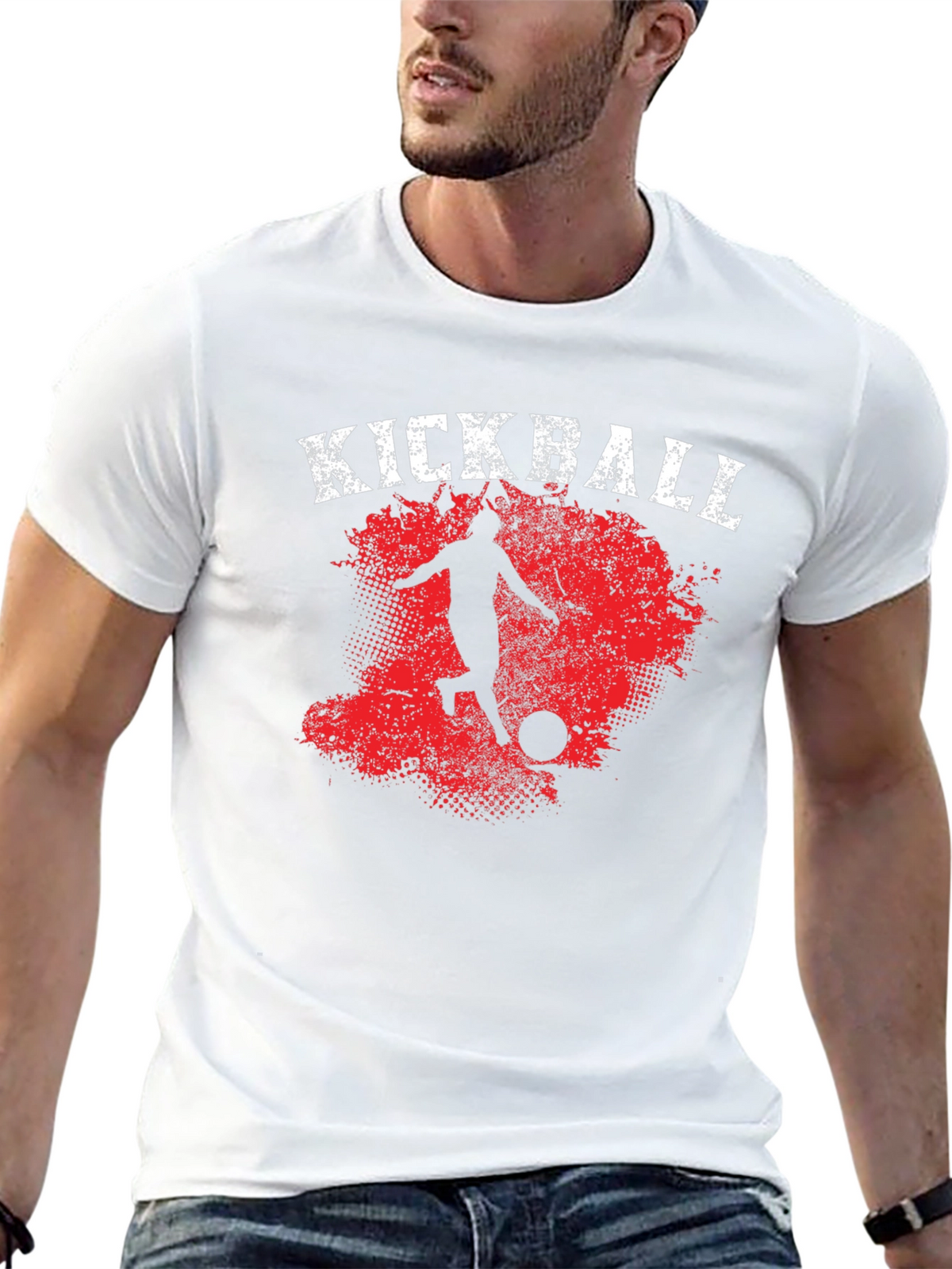 Kickball Graphic T-Shirt - Black