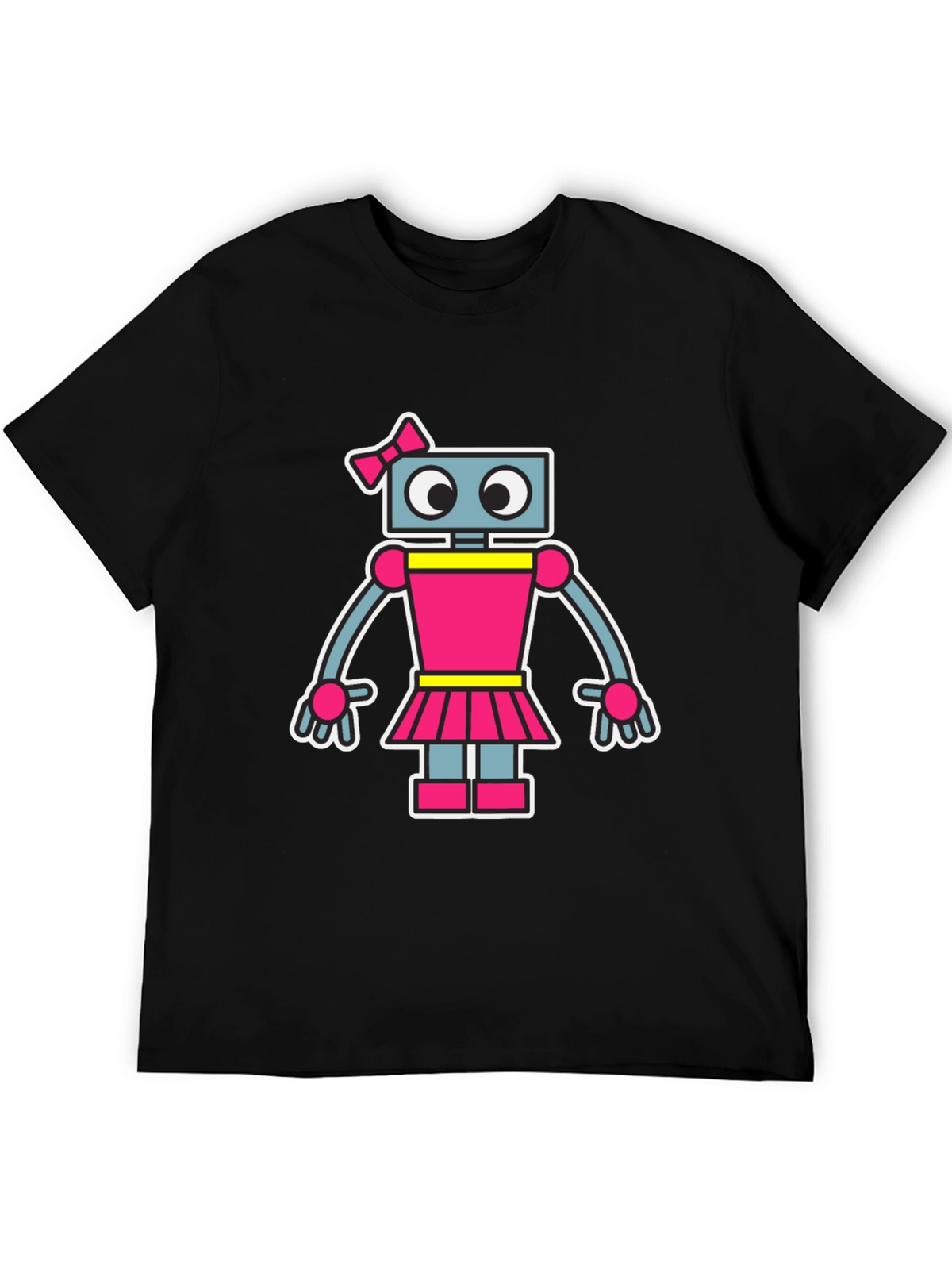 Robot Girl T-Shirt - Cute Cartoon Graphic Tee