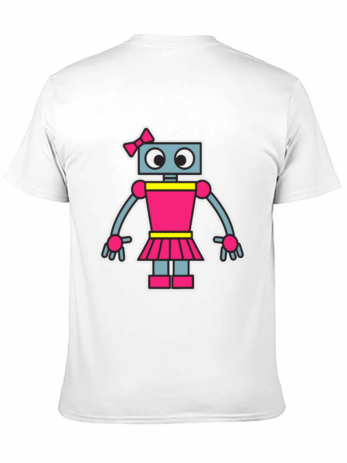Robot Girl T-Shirt - Cute Cartoon Graphic Tee