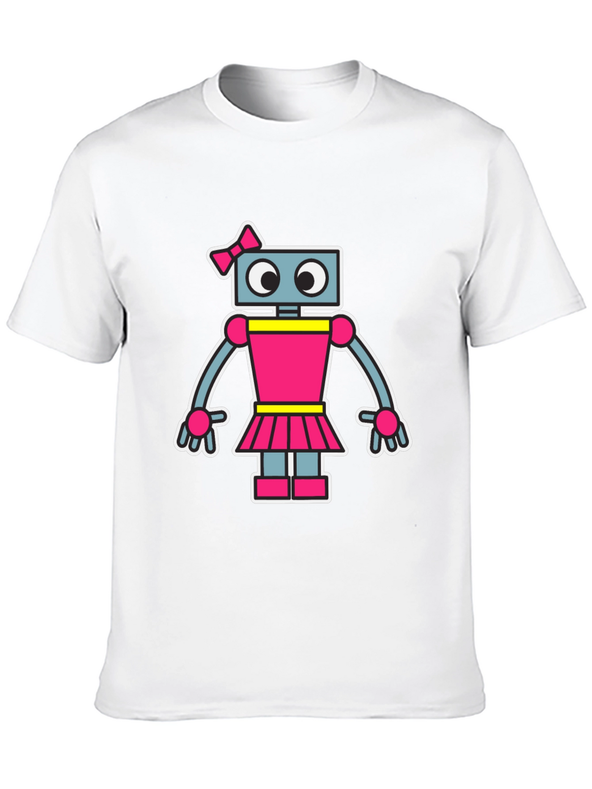 Robot Girl T-Shirt - Cute Cartoon Graphic Tee