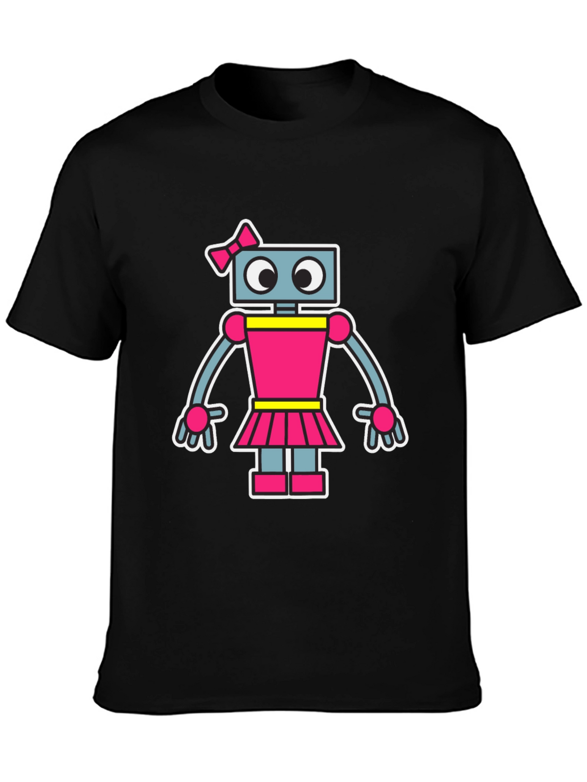 Robot Girl T-Shirt - Cute Cartoon Graphic Tee