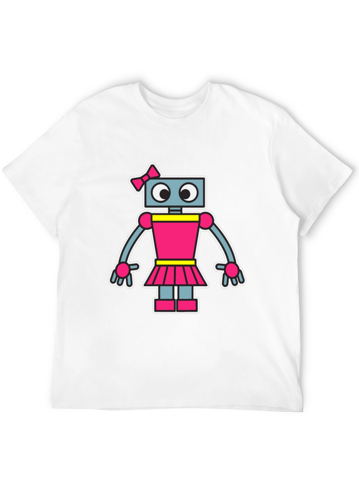 Robot Girl T-Shirt - Cute Cartoon Graphic Tee