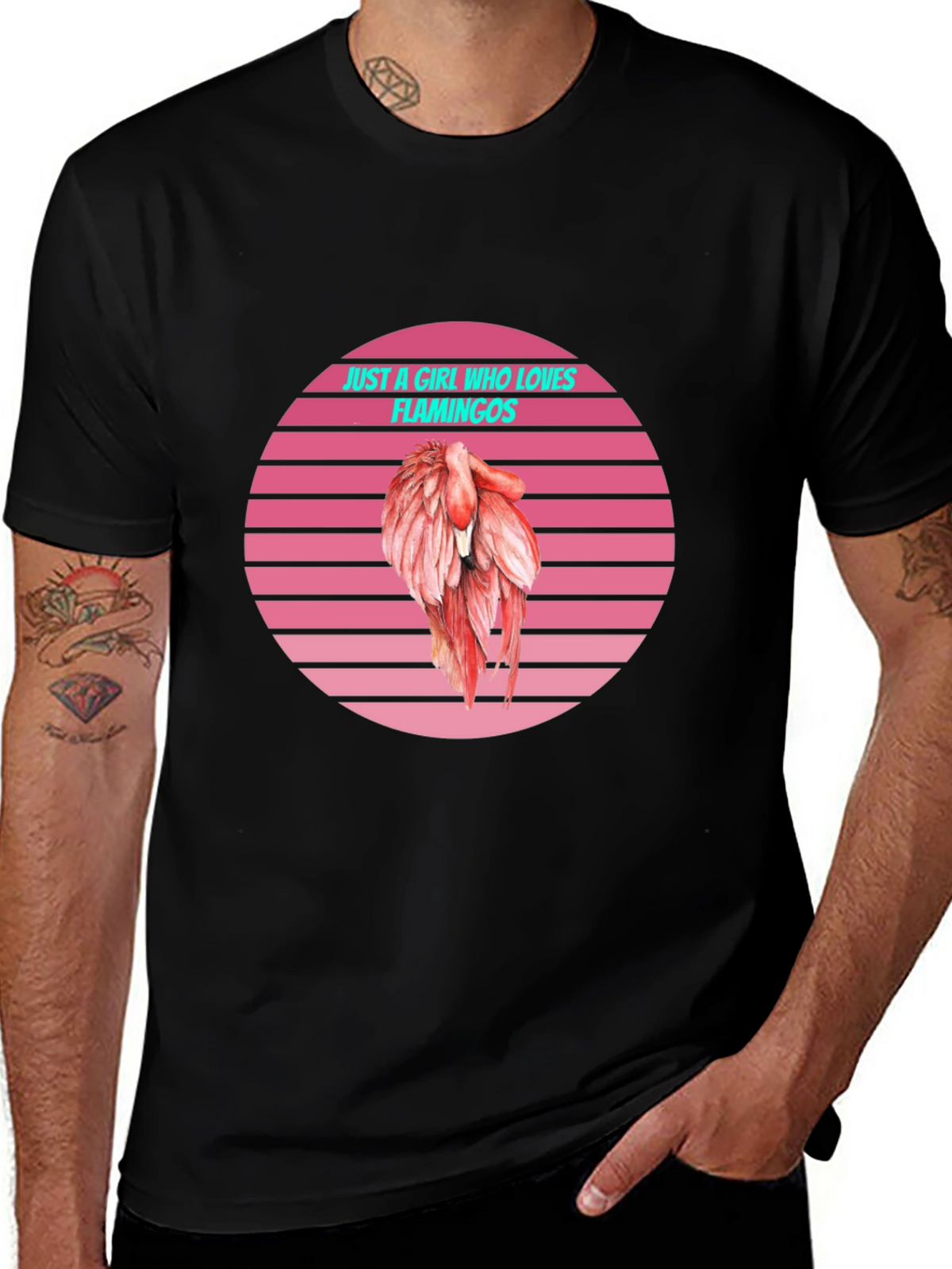 Just a Girl Who Loves Flamingos T-Shirt