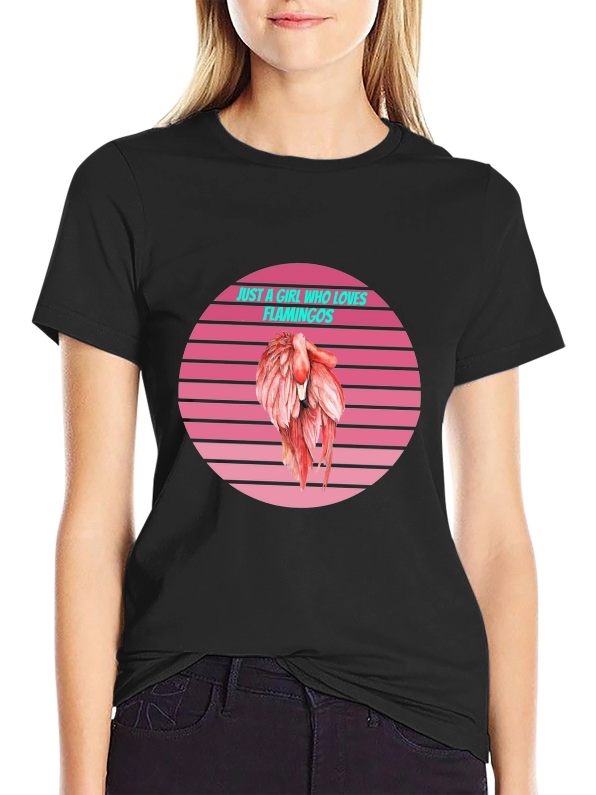 Just a Girl Who Loves Flamingos T-Shirt